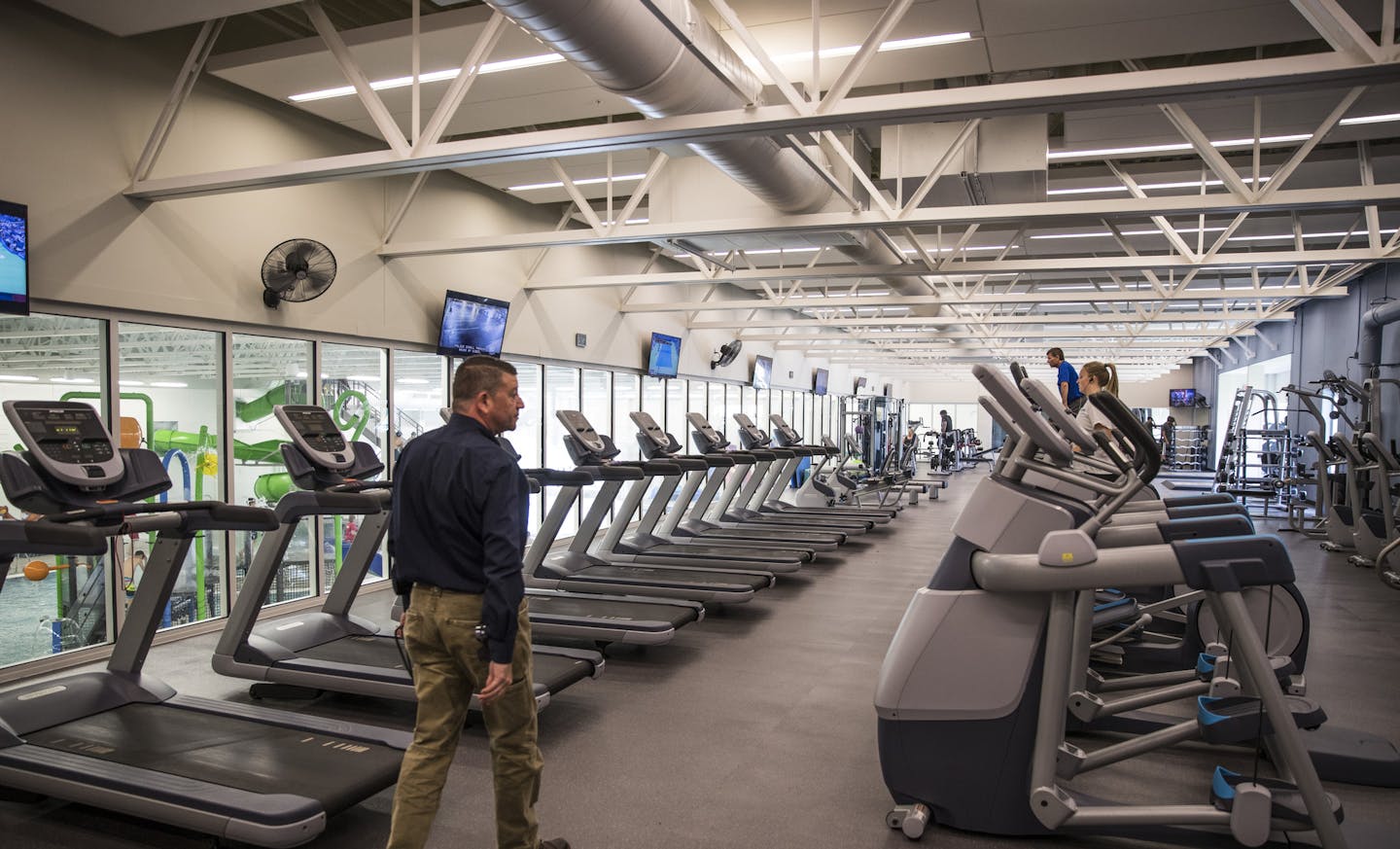 City Administrator Bill Reynolds walked through Shakopee's new community center.