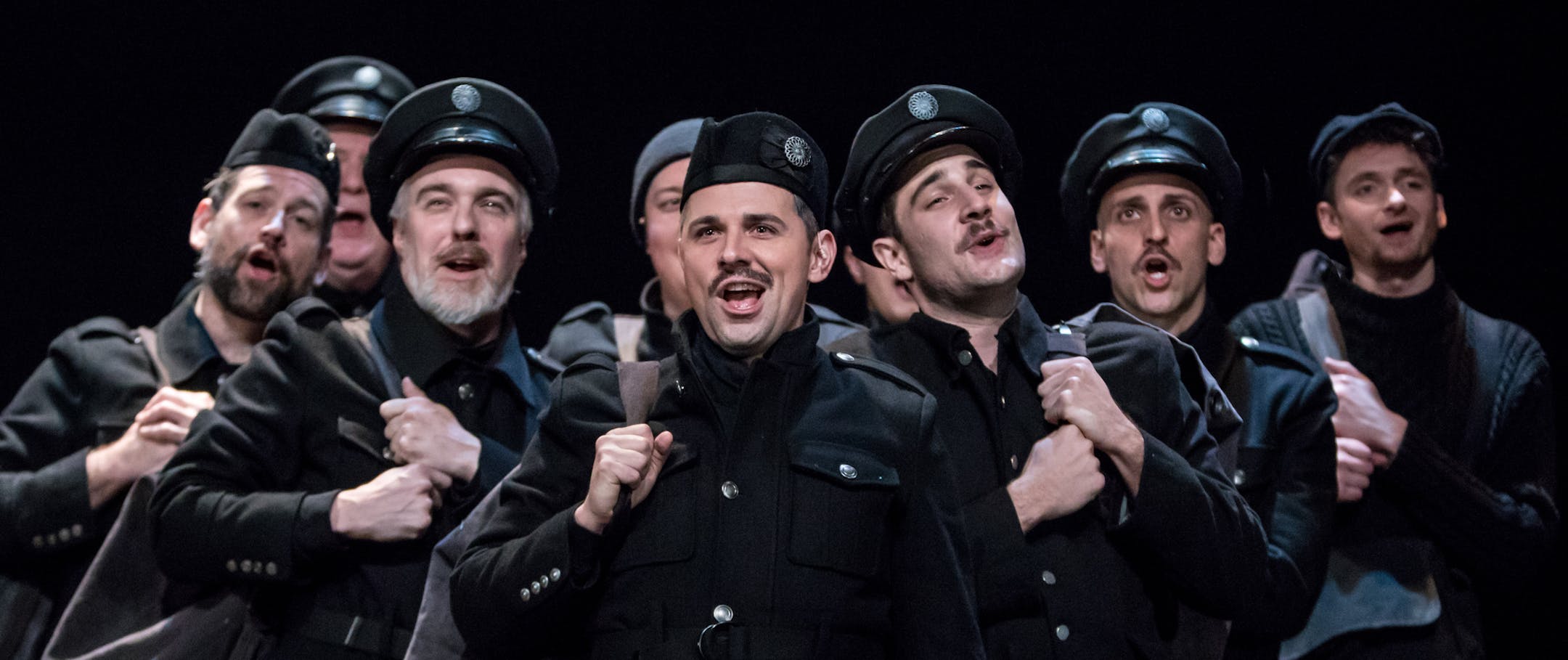 The cast of "All Is Calm: The Christmas Truce of 1914."