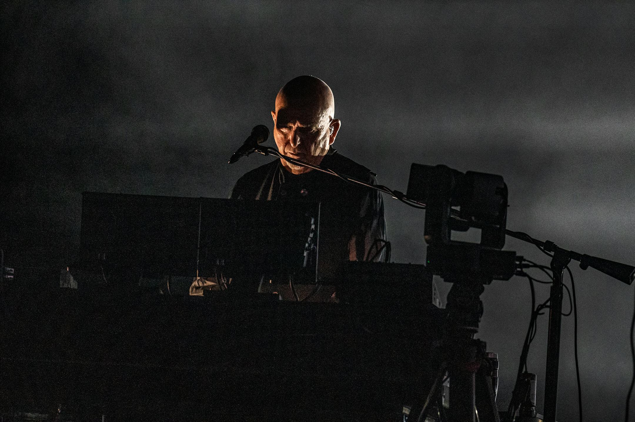 Peter Gabriel performs at the Xcel Center in St.Paul, Minn., on Tuesday, Oct. 3, 2023. ] RICHARD TSONG-TAATARII • richard.tsong-taatarii @startribune.com
