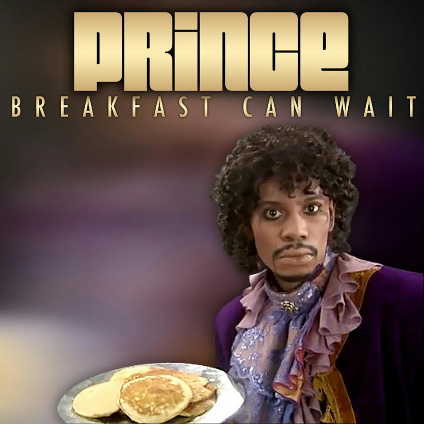 This image released by NPG Records shows the cover art for Prince's new song "Breakfast Can Wait," showing comedian Dave Chapelle dressed as Prince. The song is being released through his new distribution deal with the independent Kobalt Label Services. He's working on a new album that's set to be titled, "Plectrum Electrum." (AP Photo/NPG Records)