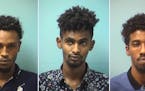 Mohamed Hassan Abdi, Abdirahin Omar Ali and Sahal Abdi Hassan (Credig: Stearns County jail)