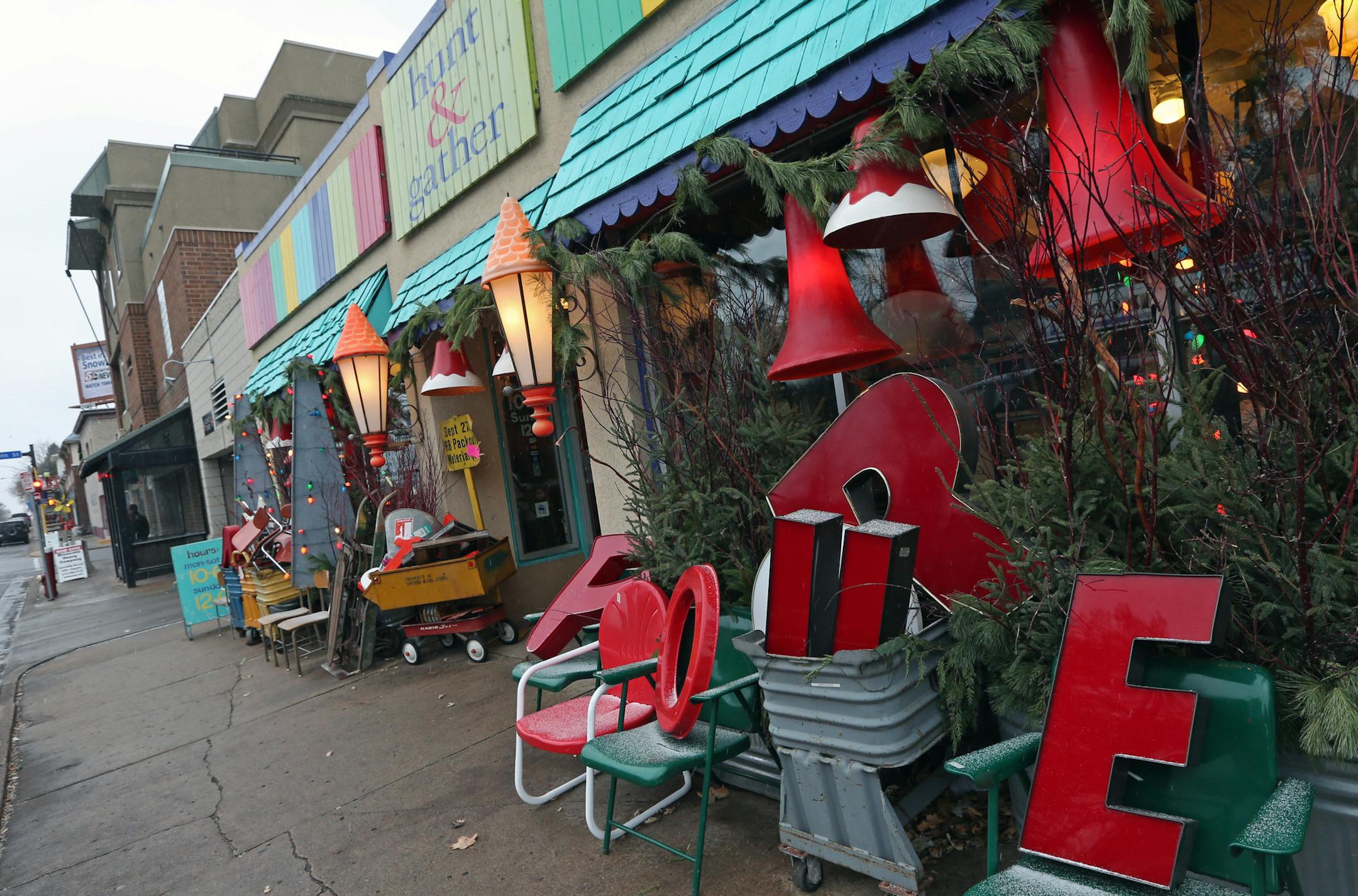 Hunt & Gather is amoung the shops at 50th St. and Xerxes Ave. south that are banding together for a three-day Holiday Shop & Stroll event.