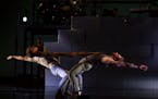 Benjamin Stewart and Luke Perkins of Twin Cities Ballet perform “The Wall: A Rock Ballet.” 