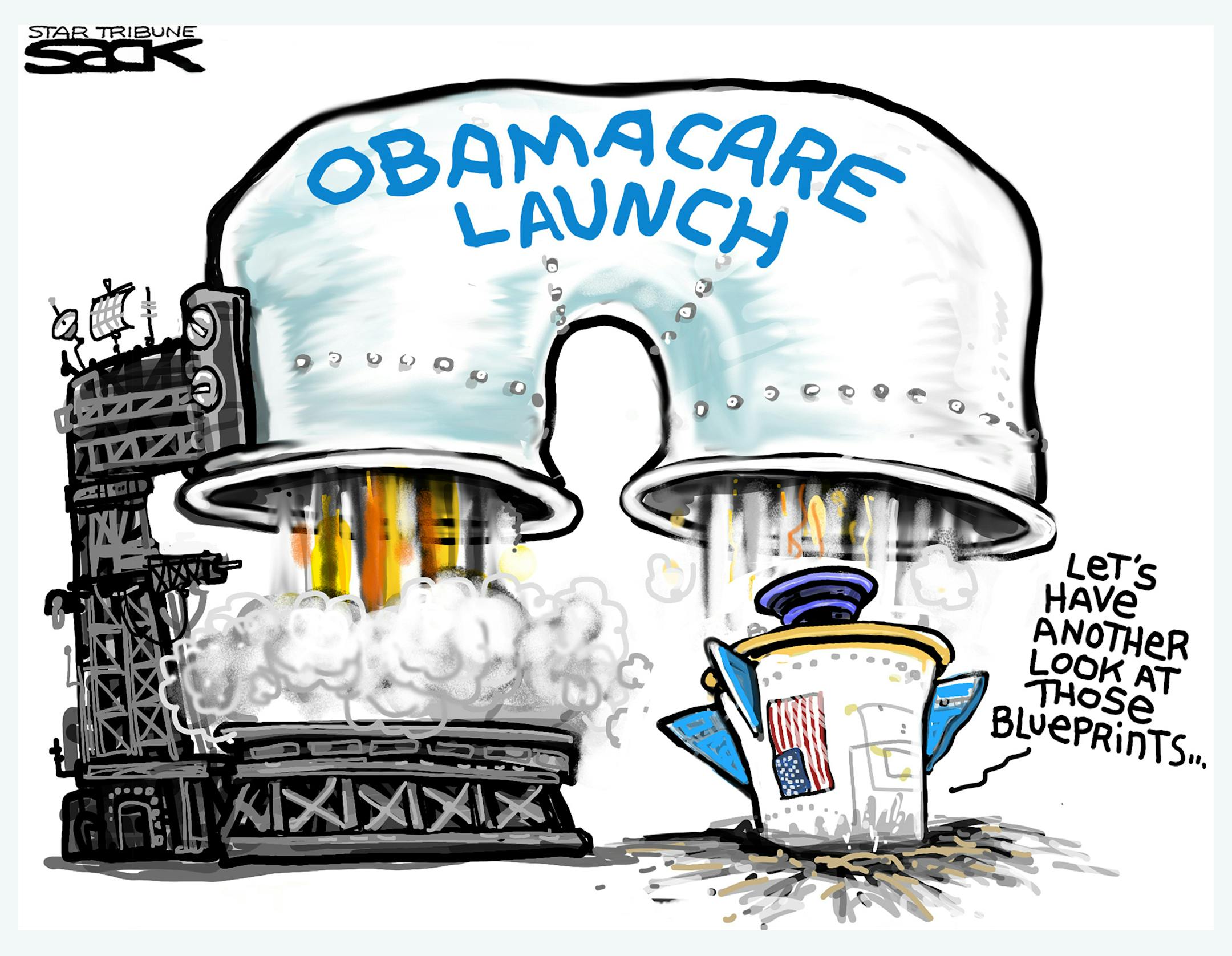 Steve Sack editorial cartoon for Oct. 14, 2013.