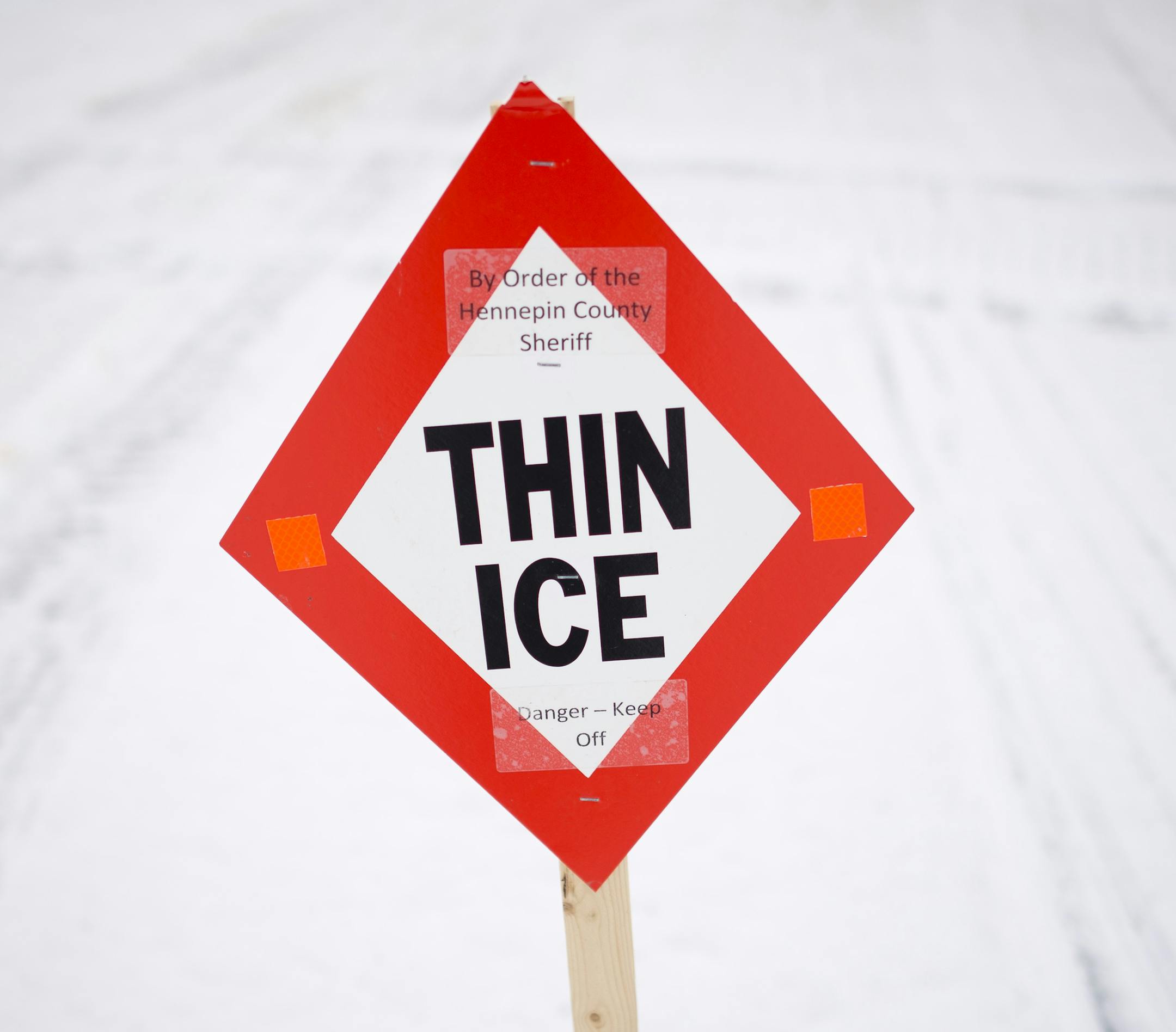 A thin ice sign marks the area under the bridge separating Grays Bay and Wayzata Bay. ] (Aaron Lavinsky | StarTribune) Over the course of a particularly Minnesotan 24 hours, three vehicles have gone through the ice on Lake Minnetonka. Authorities are warning drivers off of the thin ice, which has become tempting during this week's freeze. We'll be taking a look at how this year compares to other years in terms of ice safety (and accidents), and what draws drivers to make this treacherous trek in