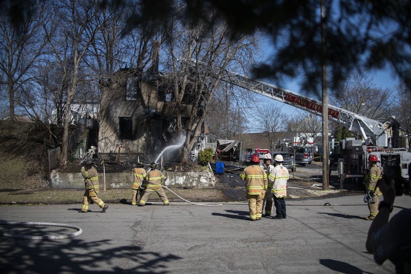 A house exploded on the 600 block of Hall Avenue in St. Paul on Saturday afternoon, injuring the man who lived there.