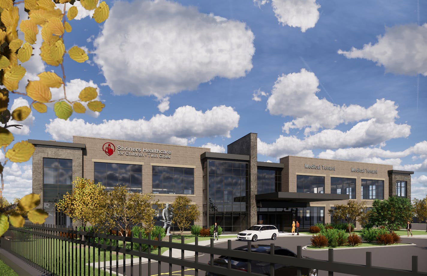 Rendering of new Shriners clinic in Woodbury. (Provided by Shriners)