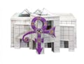Detail of Prince's urn created by Foreverence using 3D printing technology. Photo provided by Rememberence