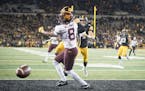 Gophers coach P.J. Fleck sent a message to his wide receivers Tuesday: If you don't catch the football, you might not play.