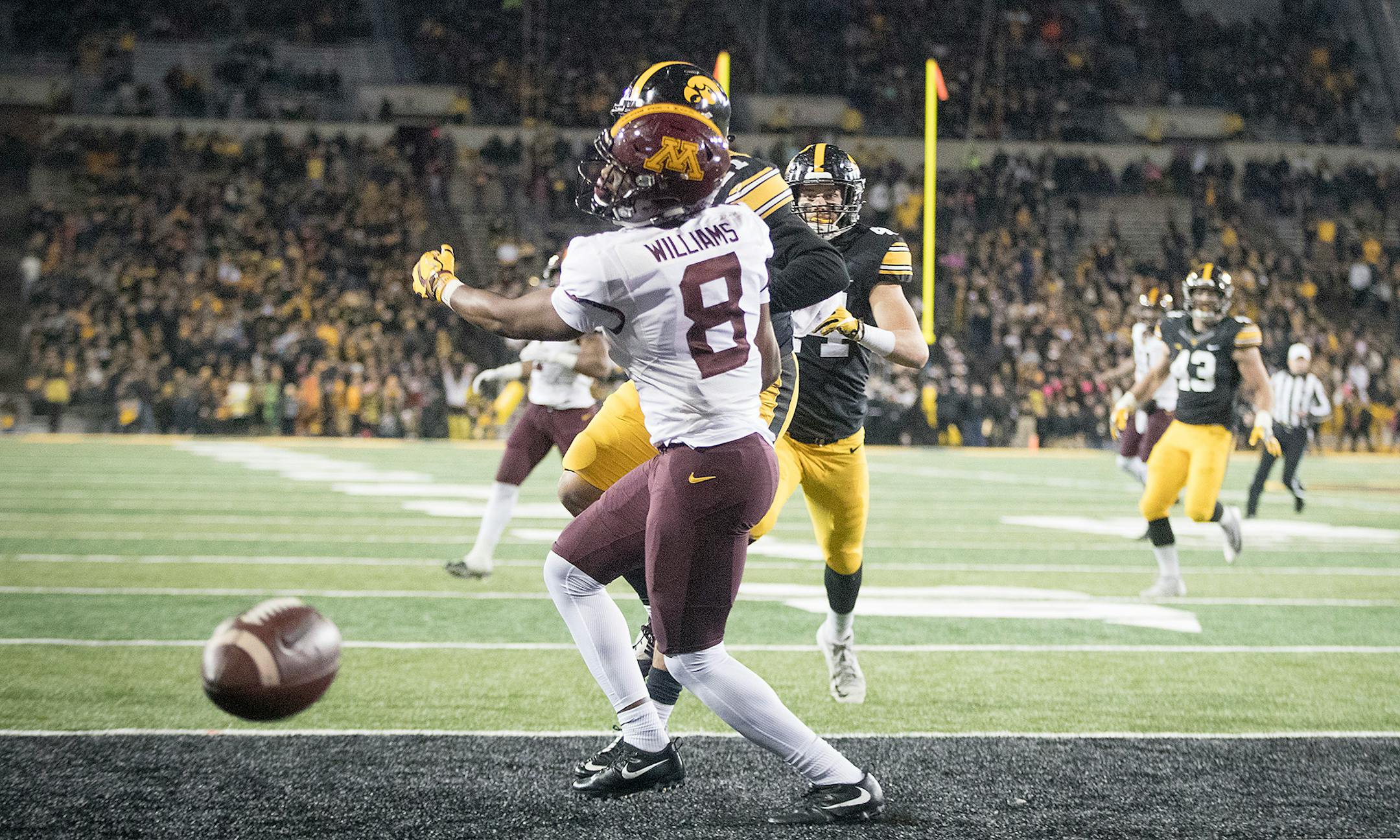 Gophers coach P.J. Fleck sent a message to his wide receivers Tuesday: If you don't catch the football, you might not play.