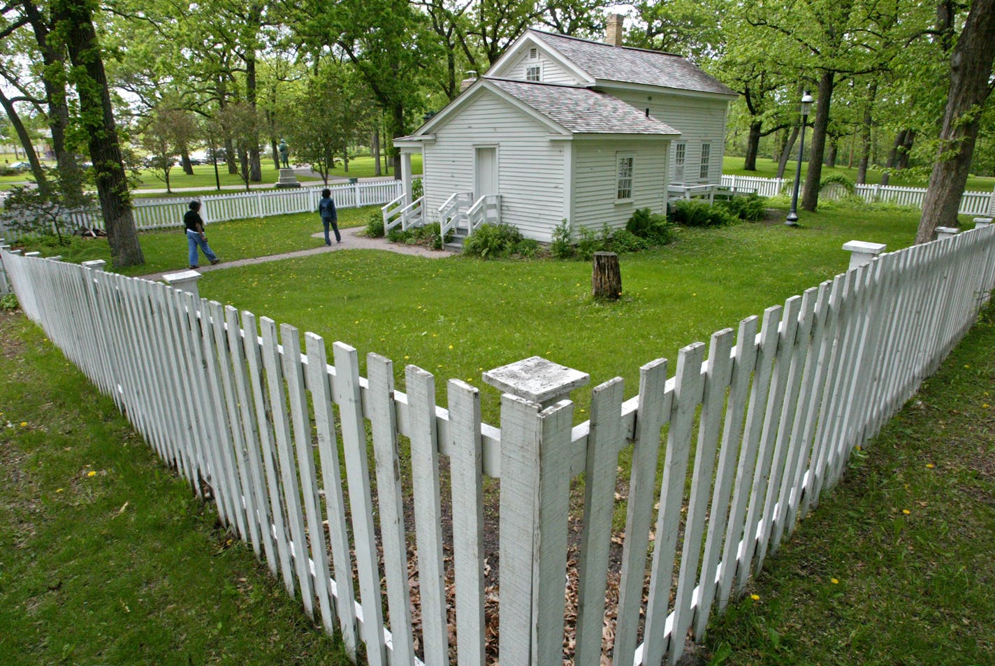 Marlin Levison - Strib 05/22/05 - Assign#97790 - DESTINATION PHOTOS - The John Stevens House was built in 1850 as the first area house located on the west bank of the Mississippi River, located at St. Anthony Falls near the present Minneapolis post office. John Stevens lived in the house in exchange for providing boaters ferry service around the falls. The house was the center of civic and social activities on the west bank from 1850 to 1855. Known as the "birthplace of Minneapolis", both the cityof Minneapolis and Hennepin County were organized in meetings held at the house. The house was moved to Minnehaha park in 1896, and sat vacant until the 1980's when it was restored by the Junior League of Minneapolis and the Minneapolis park and Recreation Board to commemorate the history of Minneapolis. It is currently on the Register of Historic Places. The John Stevens house is open to the public for a nominal charge, daily from May to September.