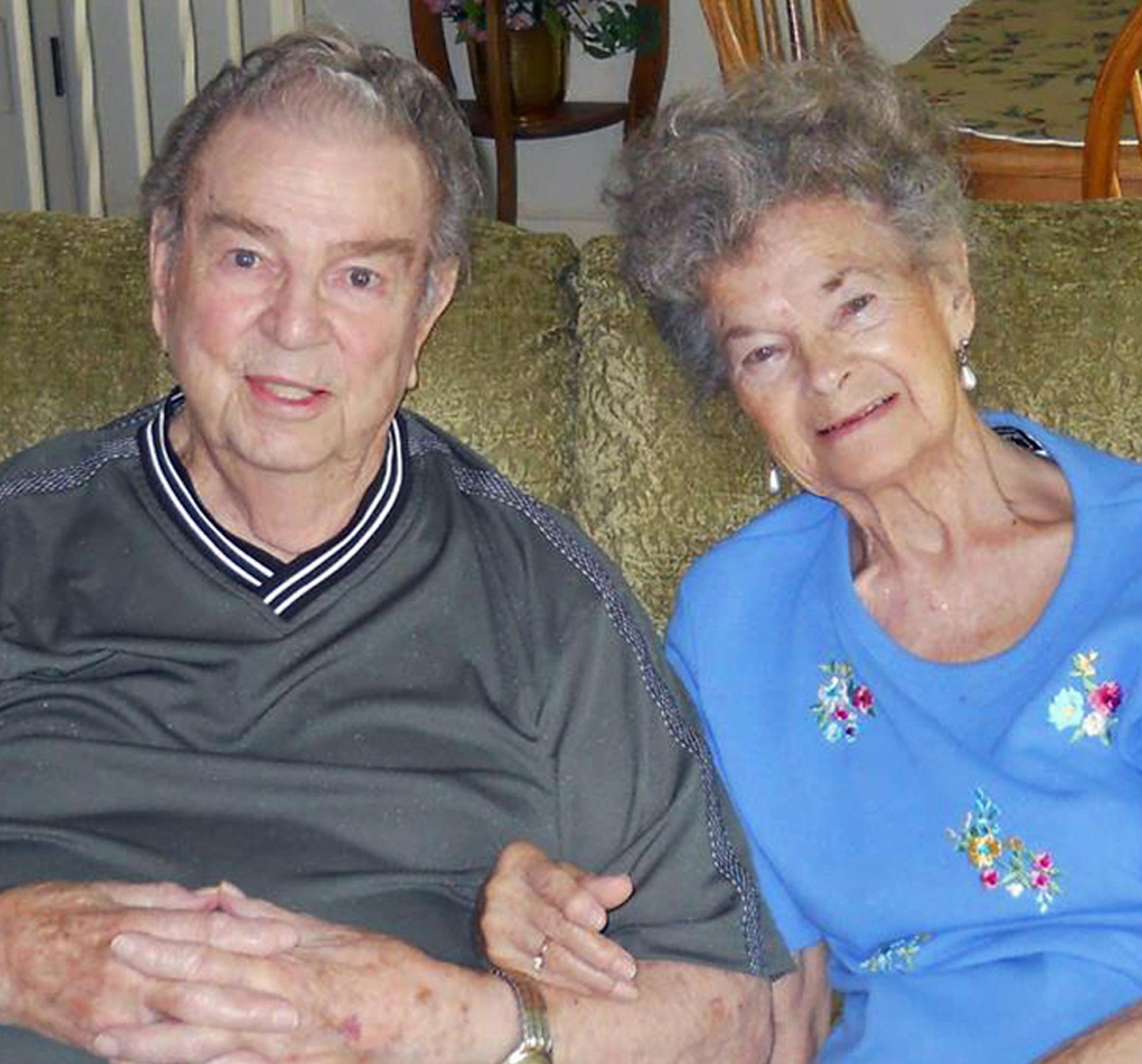 Cliff and Eva VeVea,2012 A few months before their deaths Photo provided by the family