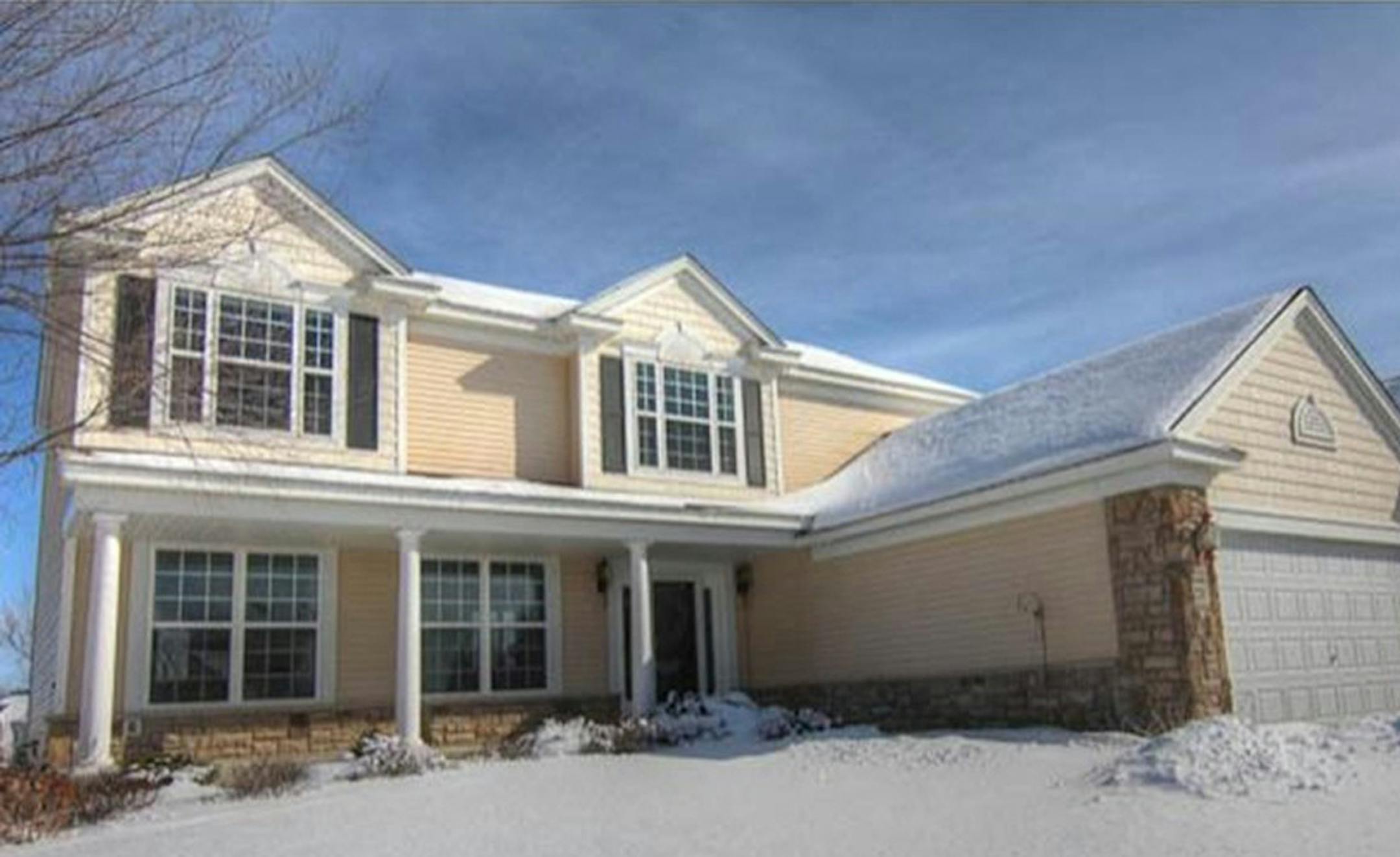 ... WOODBURy
Built in 2004, this five-bedroom, four-bath house has 3,642 finished square feet and features three bedrooms on one level, two fireplaces, full finished walkout basement, patio and deck on a cul-de-sac lot close to walking trails and a playground. Listed by Jason Teply, Coldwell Banker Burnet, 651-430-7774.