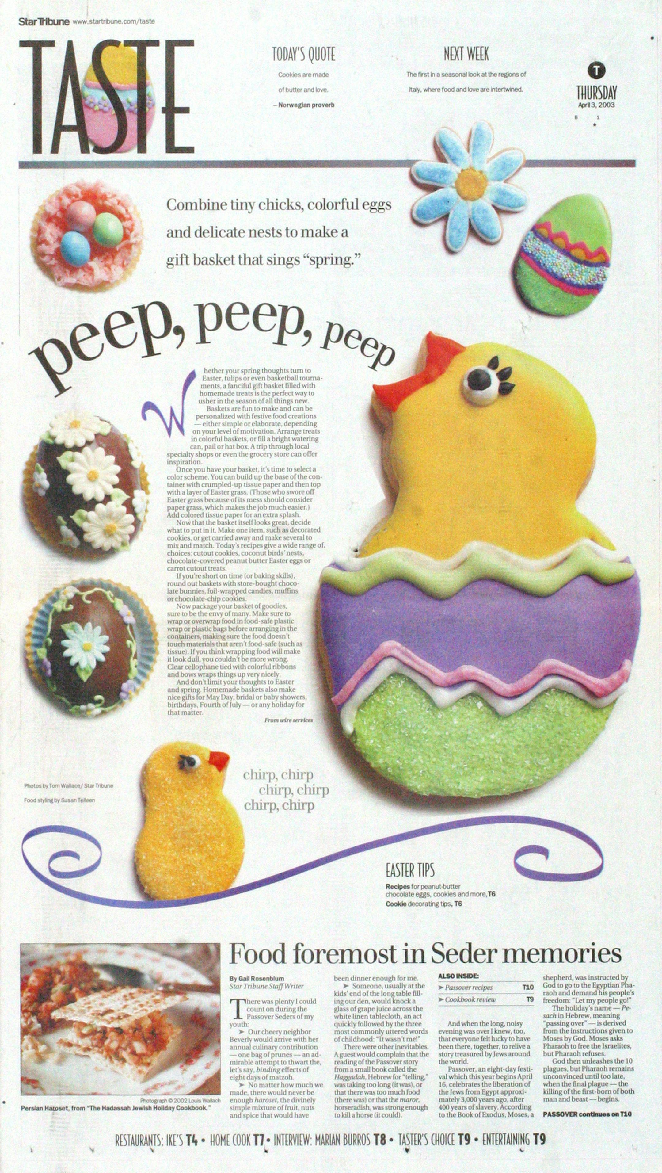 GENERAL INFORMATION: Duane Braley and Joel Koyama/Star Tribune--Minneapolis, Mn., Mon., Oct. 25, 2004--Thirty-six Taste covers for 35th anniversary edition.