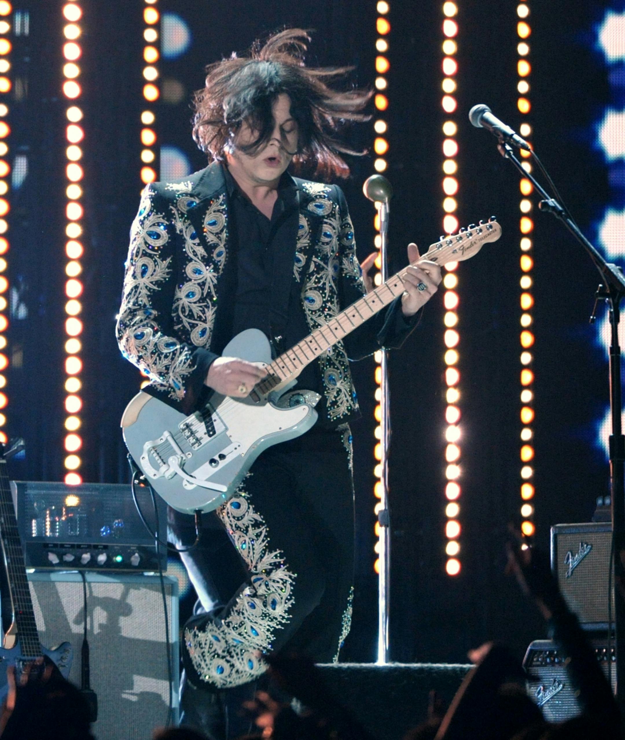 Jack White performs at the 55th annual Grammy Awards on Sunday, Feb. 10, 2013, in Los Angeles.