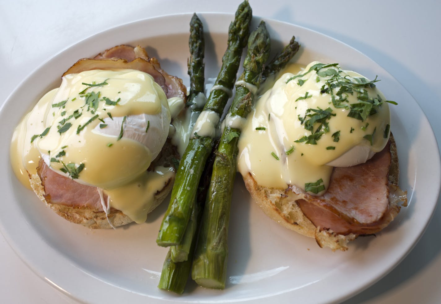 Eggs Benedict at the Hi-Lo Diner.