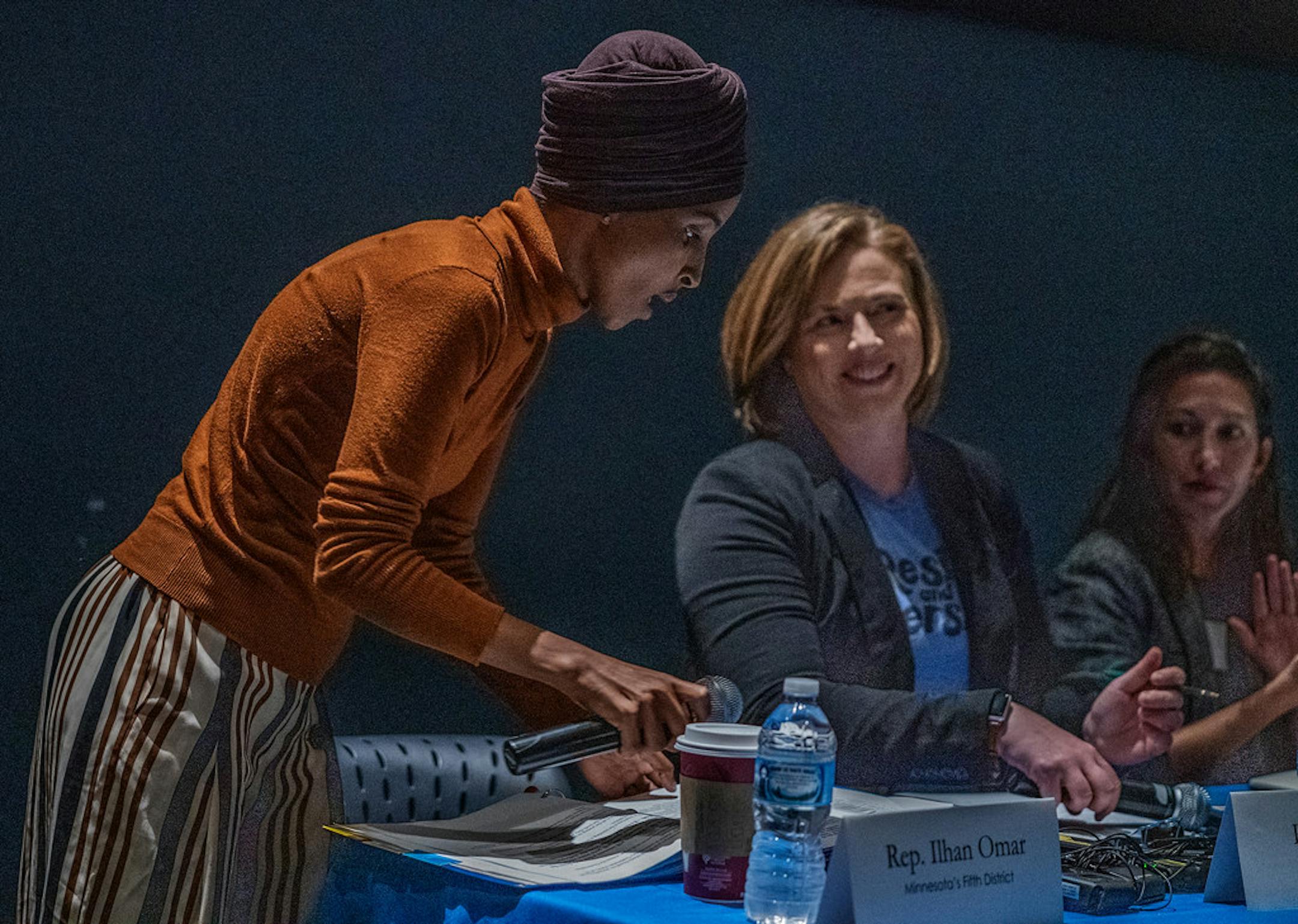 U.S. Rep Ilhan Omar held a town hall meeting Tuesday in Minneapolis on ICE and the administration's immigration detention policies. Attorney Kara Lynum, an immigration lawyer was one of the participants.