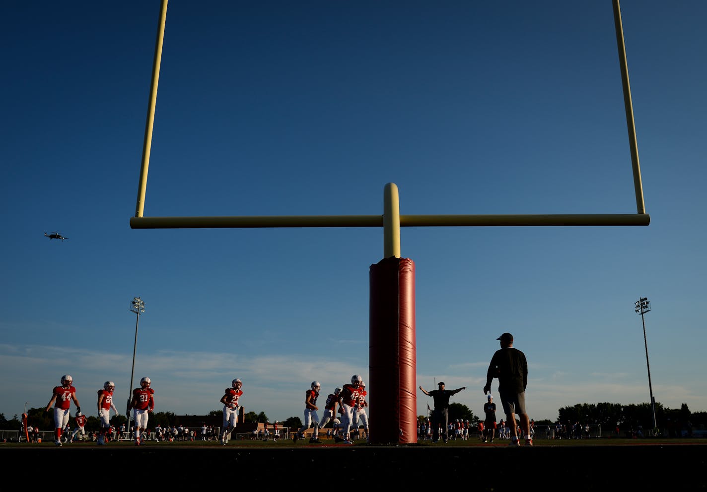 Lakeville North players warmed up before the start of Friday night's game. ] AARON LAVINSKY ¥ aaron.lavinsky@startribune.com