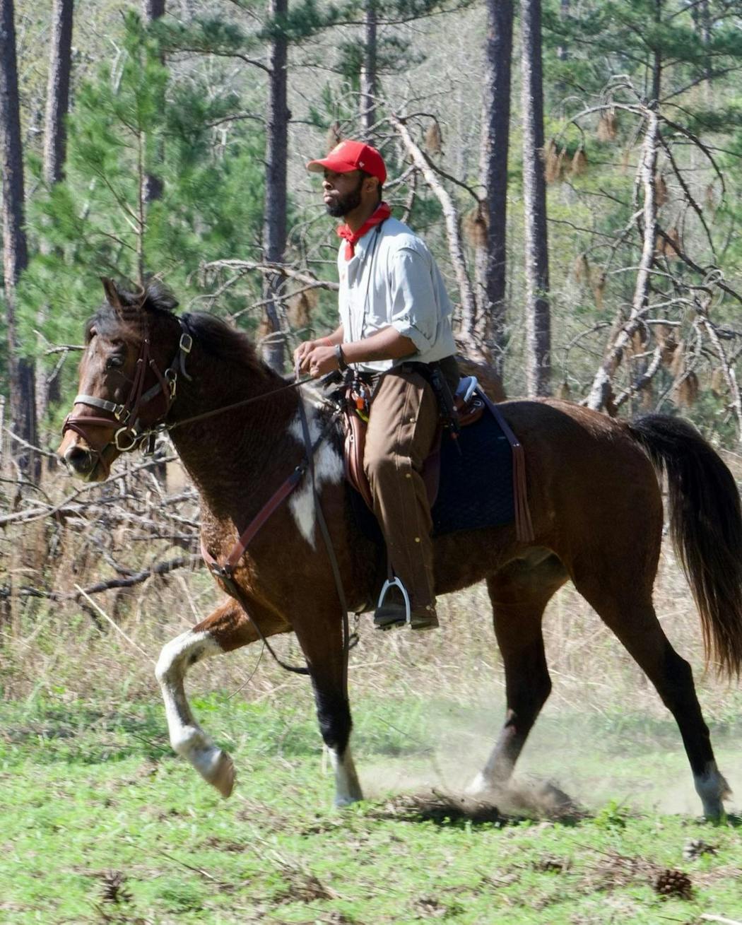 Some of Durrell Smith’s first experiences outdoors in his native Georgia were atop a horse.