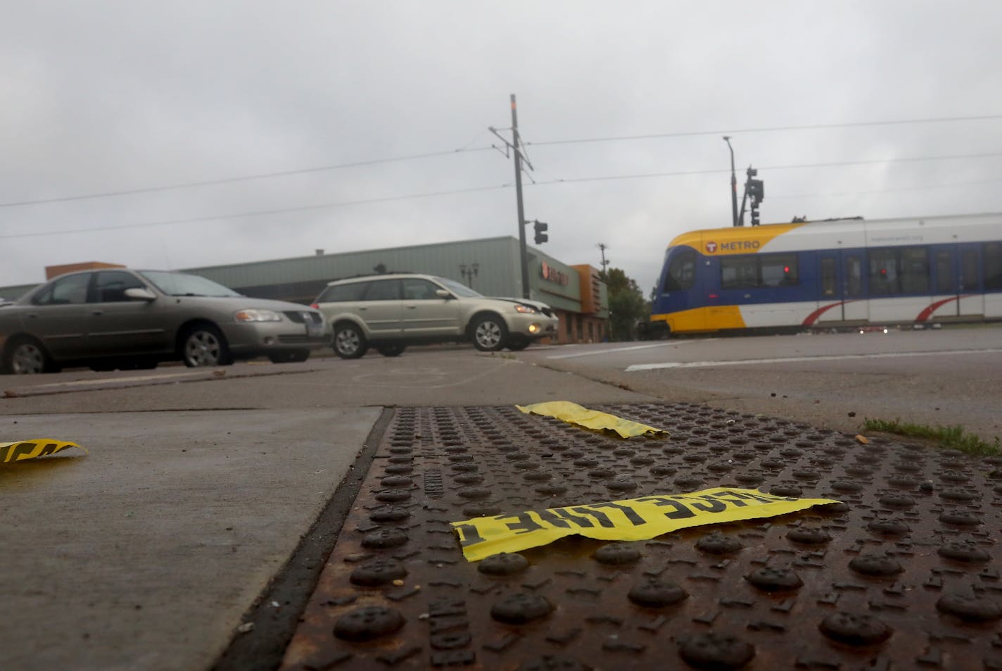 Scene of an early morning shooting at Marion and University in St. Paul.