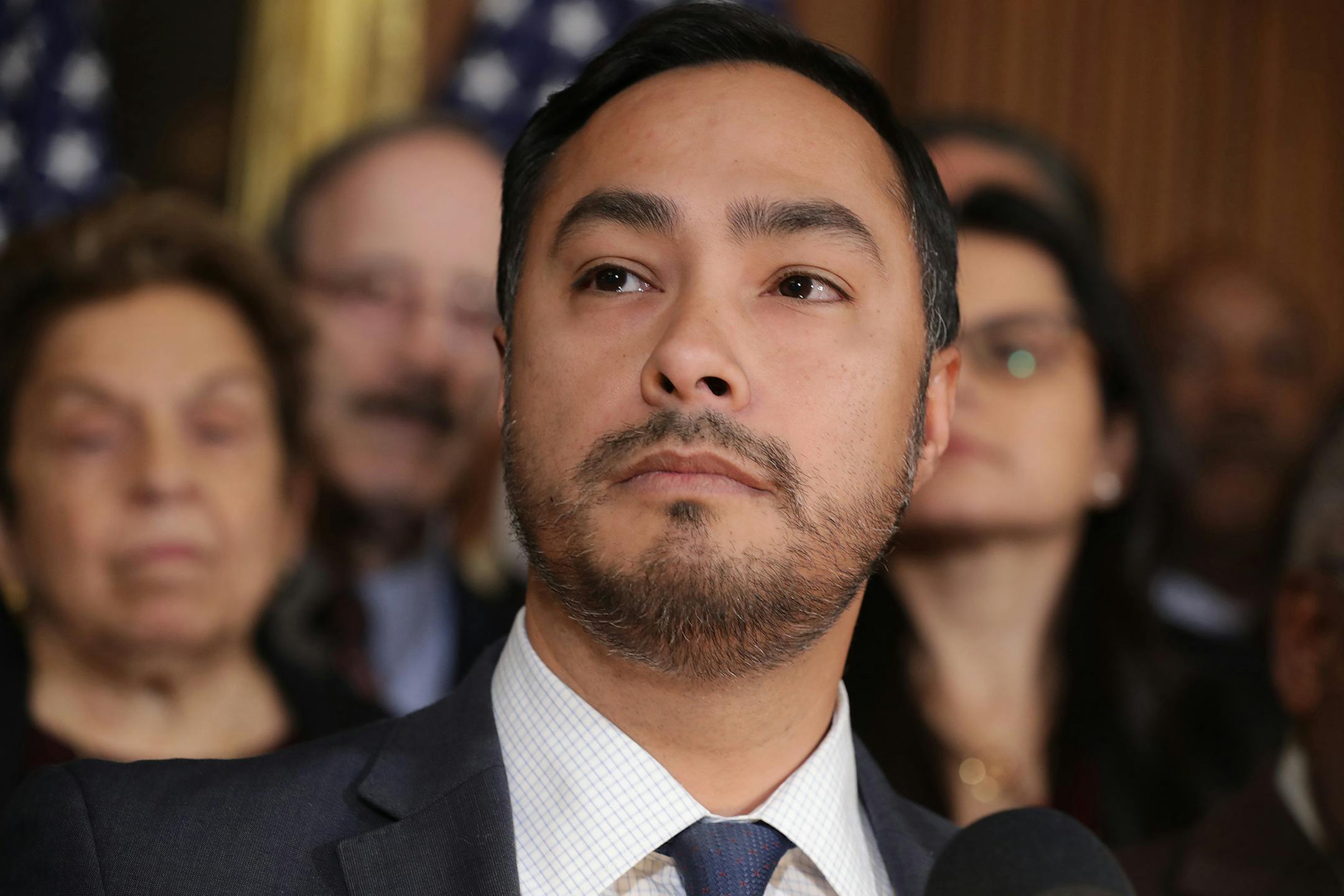 Rep. Joaquin Castro (D-Texas) during a news conference on February 25, 2019, in Washington, D.C. (Chip Somodevilla/Getty Images/TNS) **FOR USE WITH THIS STORY ONLY** ORG XMIT: 1386734