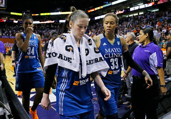 Lindsay Whalen and Seimone Augustus are both out with injuries..