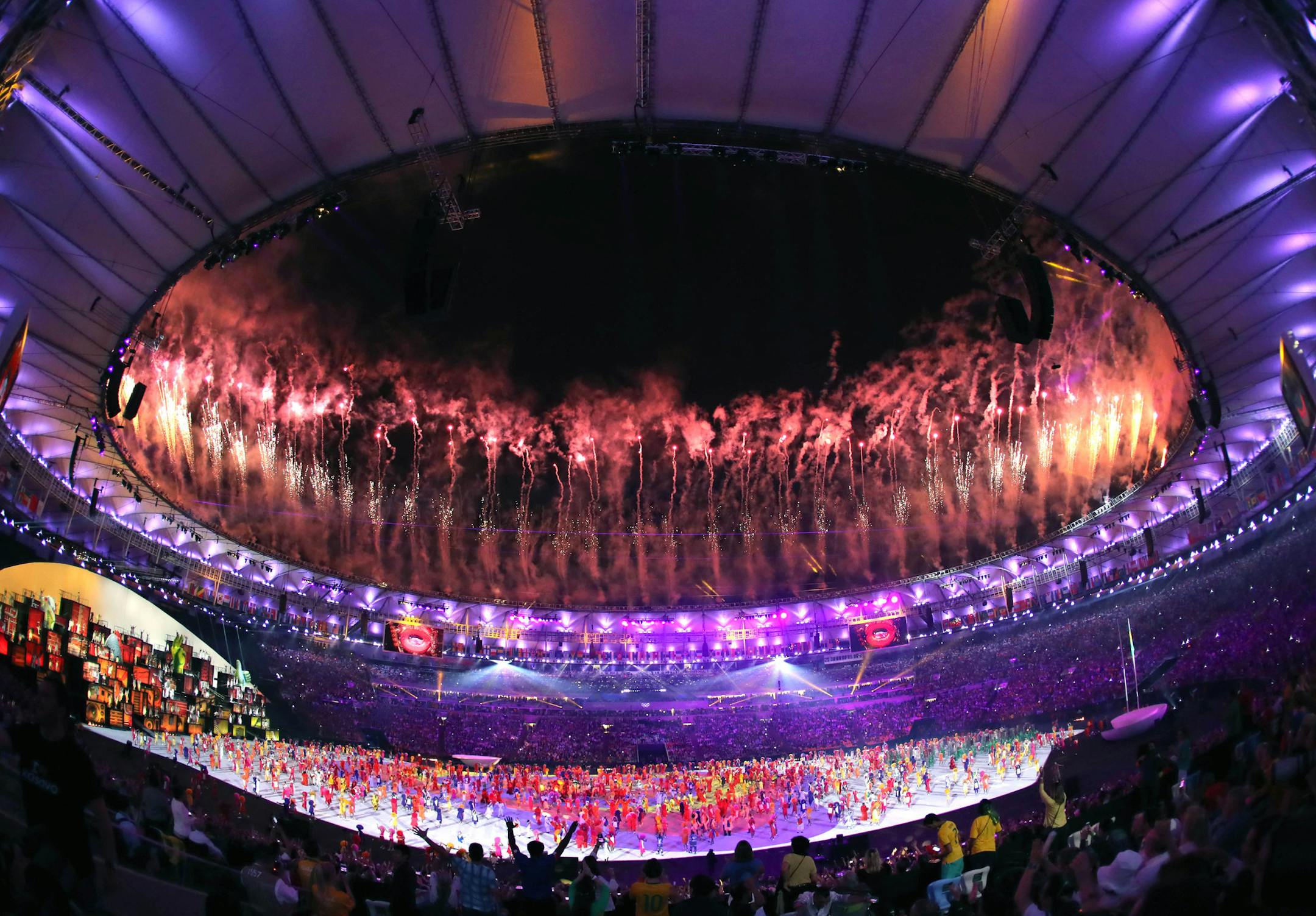 The legendary Maracan„ Stadium was the site the opening ceremony of the 2016 Summer Olympic Games. Here, ] 2016 Summer Olympic Games - Rio Brazil brian.peterson@startribune.com Rio de Janeiro, Brazil - 08/05/2016