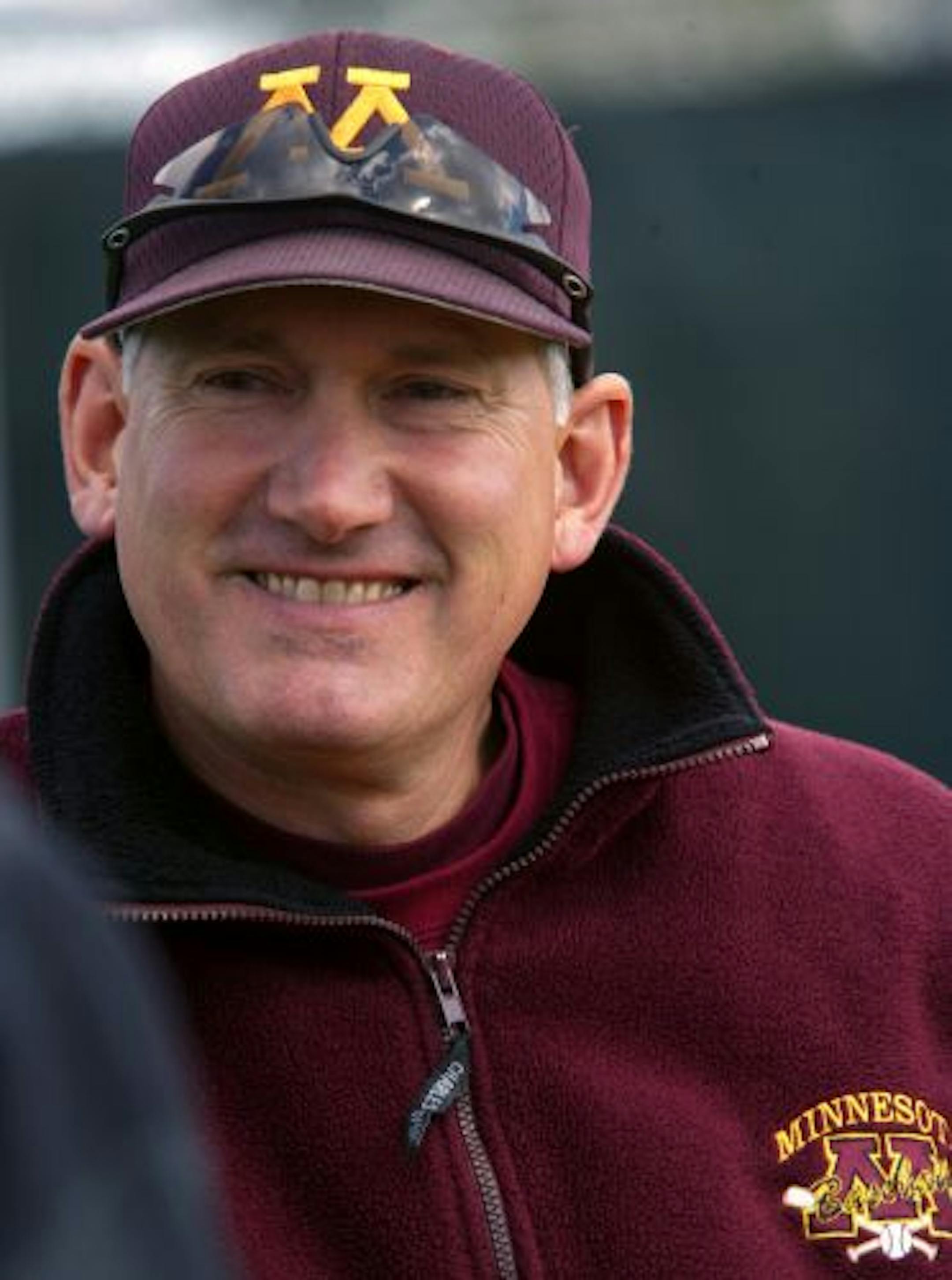 University of Minnesota baseball coach John Anderson, named Coach of the Year Tuesday. GENERAL INFORMATION: 5/20/03- Advance Photos for Big Ten Baseball Tournament which begins later this week at the University of Minnesota. Also photos of coach John Anderson, who was just named Big Ten Coach of the Year.