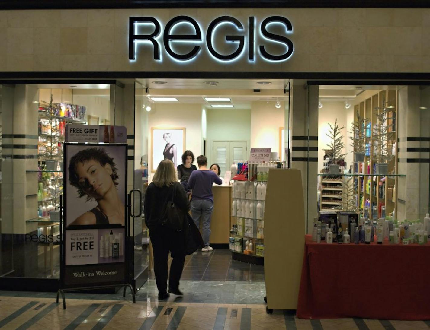 Regis Salon at the Nicollet Mall and 6th St. in Minneapolis