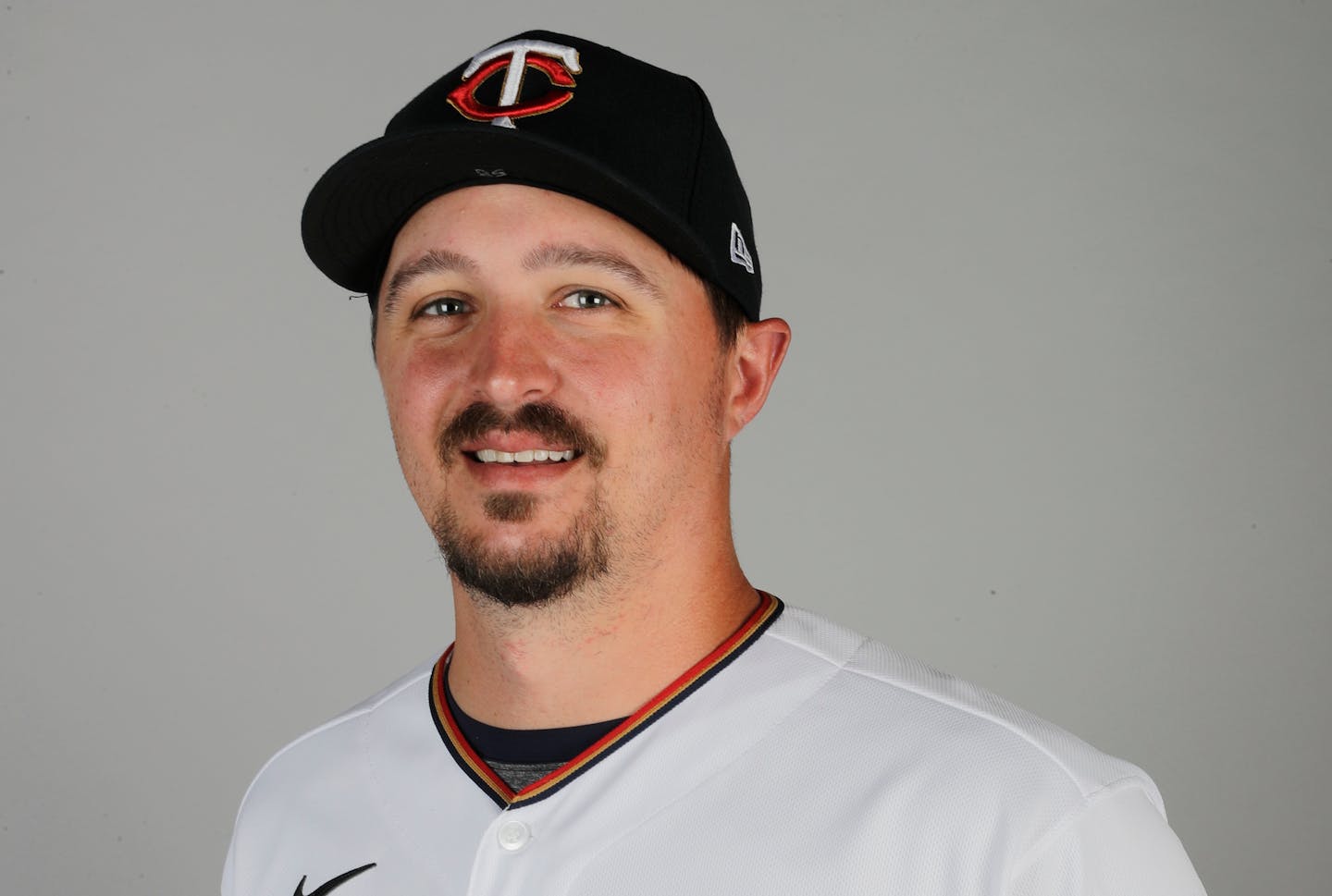 This is a 2020 photo of Blaine Hardy of the Minnesota Twins baseball team. This image reflects the Twins 2020 active roster as of Thursday, Feb. 20, 2020, when this image was taken. (AP Photo/Brynn Anderson)