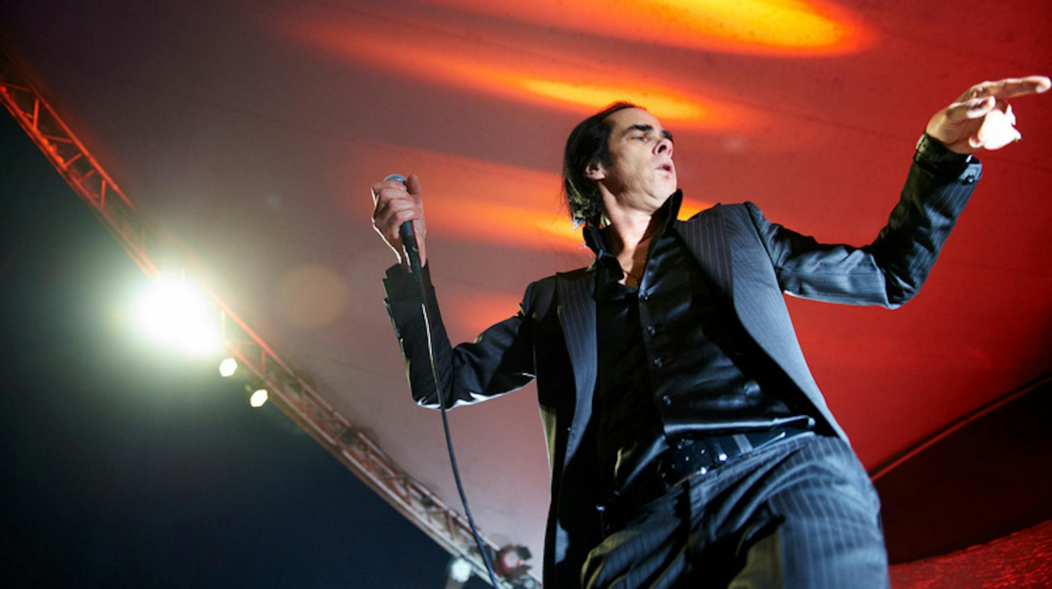 Nick Cave & the Bad Seeds perform at Stubb's BBQ at the South by Southwest music festival in Austin, Texas, March 13, 2013.