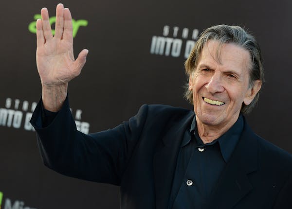 FILE - In this May 14, 2013 file photo, Leonard Nimoy arrives at the LA premiere of "Star Trek Into Darkness" at The Dolby Theater in Los Angeles. Nim