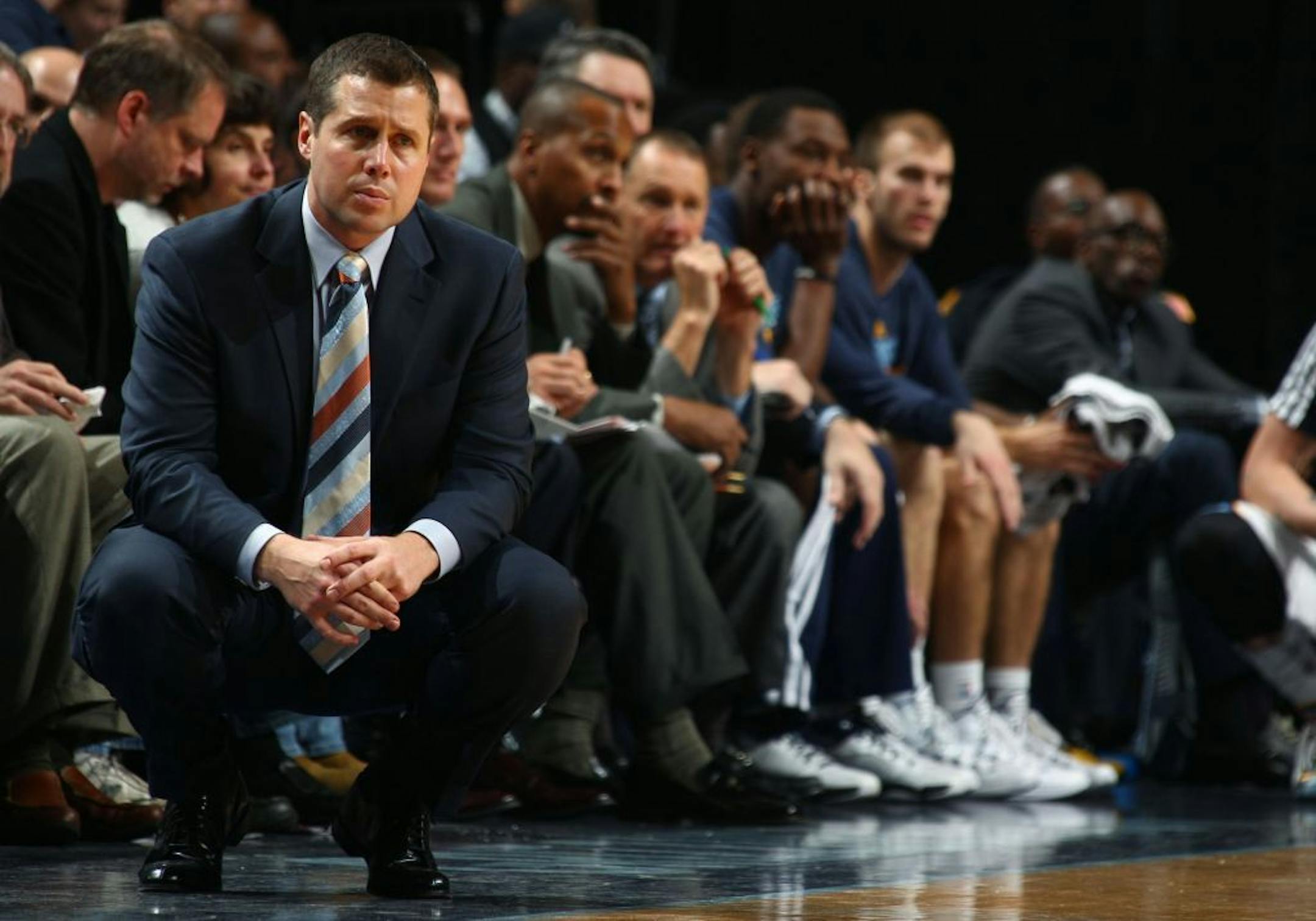 Memphis Grizzlies head coach Dave Joerger watches his team play.