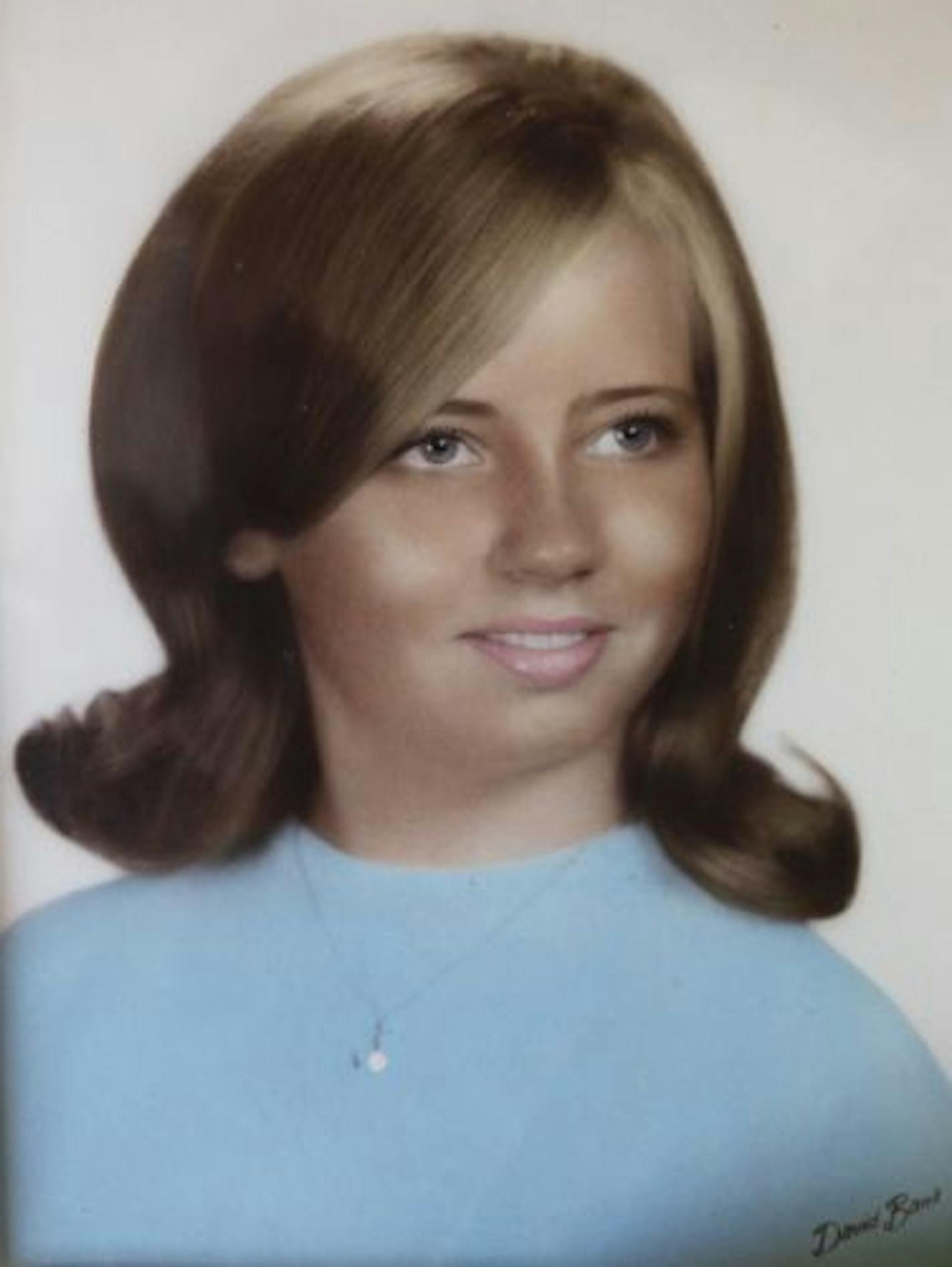 Carol Hoffman's high school graduation photo from 1971.