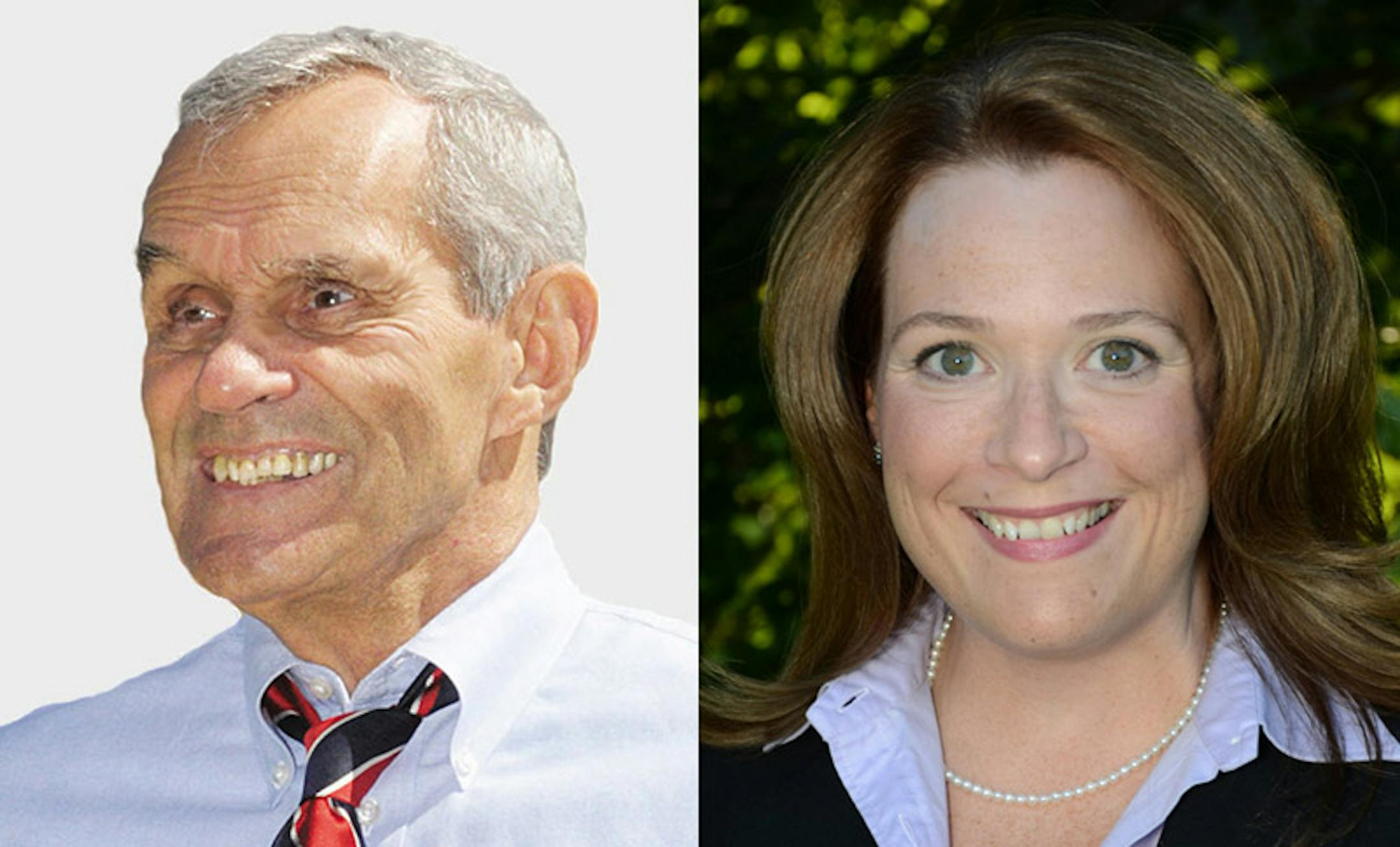 Ron Erhardt, left, and Laurie Halverson.