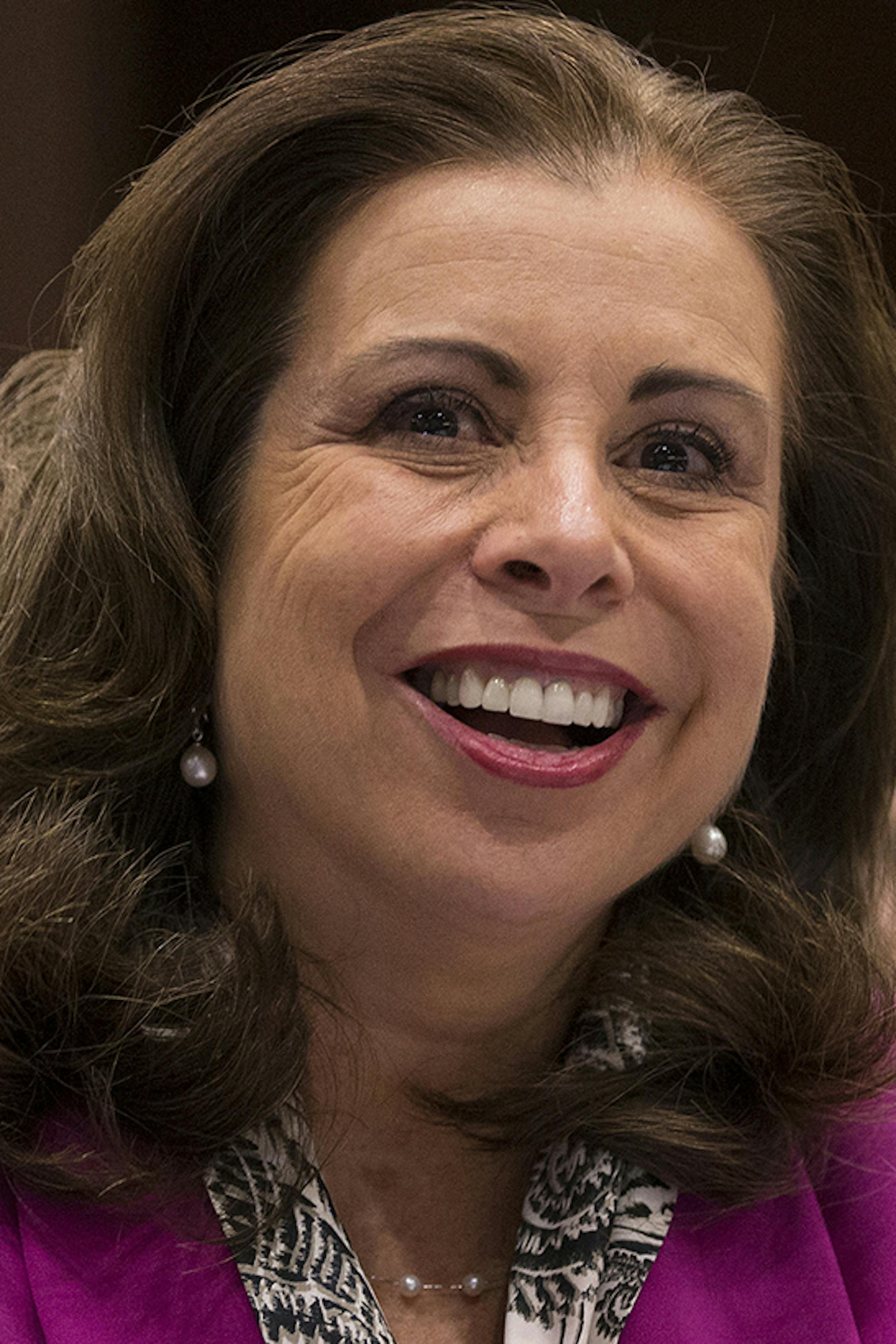 St. Paul Public Schools Superintendent Valeria Silva watches student performers before her State of the District address at University of St. Thomas in St. Paul on Thursday, January 29, 2015. ] LEILA NAVIDI leila.navidi@startribune.com / ORG XMIT: MIN1501291153157738 ORG XMIT: MIN1502241234563732