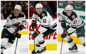 From left, Brock Faber, Matt Boldy and Marco Rossi are three reasons the Wild's final 30 games are worth watching.