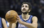Ricky Rubio attempted a free-throw vs. Memphis in 2013.