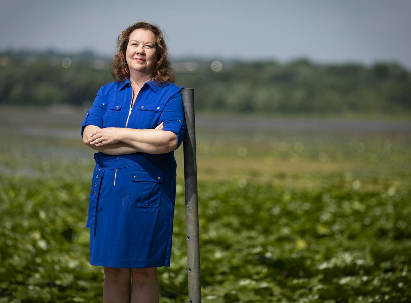 Lori Dowling-Hanson poses for a portrait at Fort Snelling State Park. ] LEILA NAVIDI &#xef; leila.navidi@startribune.com BACKGROUND INFORMATION: Lori Dowling-Hanson poses for a portrait at Fort Snelling State Park in St. Paul on Thursday, July 12, 2018.