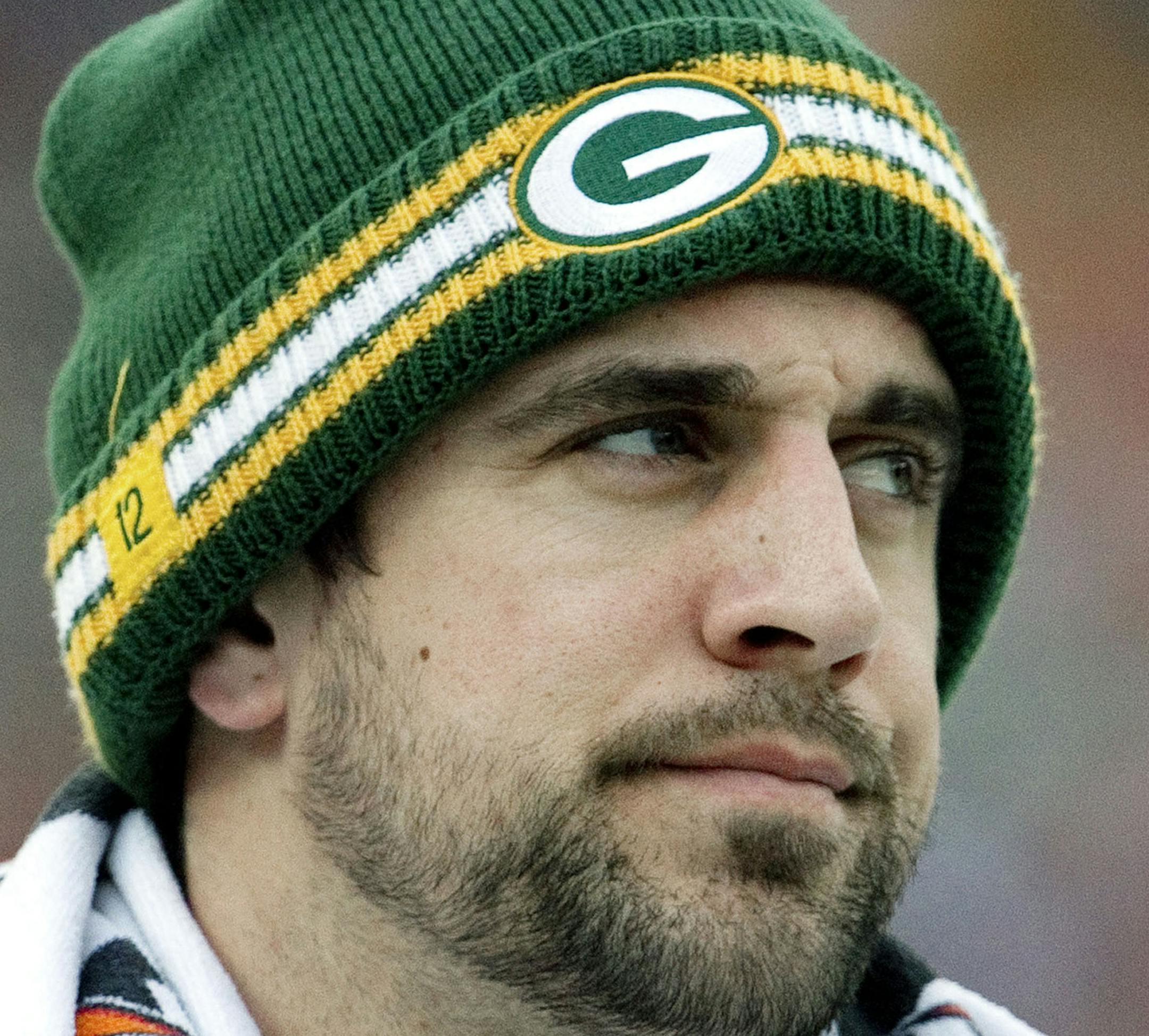 Green Bay Packers quarterback Aaron Rodgers (12)