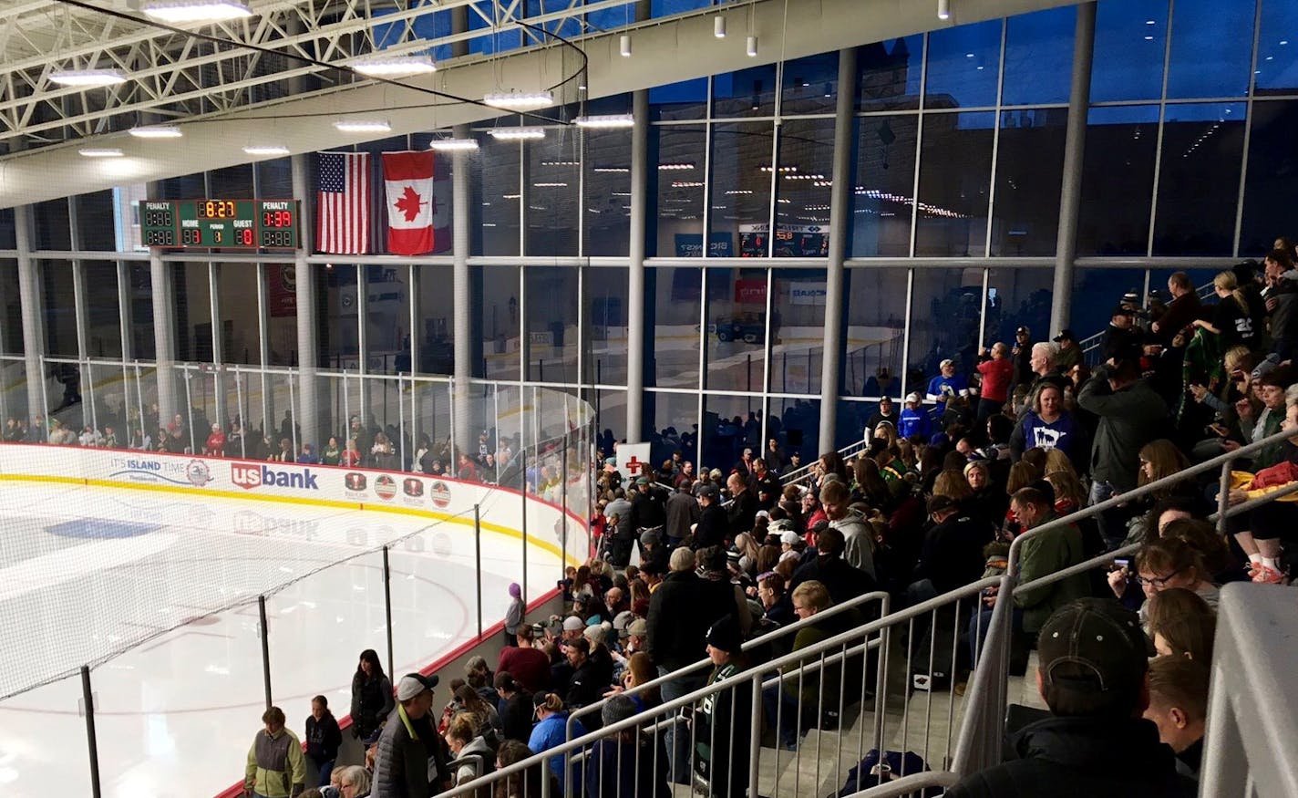 An announced sellout crowd of 1,200 saw the Whitecaps win their inaugural game, 4-0 in St. Paul.