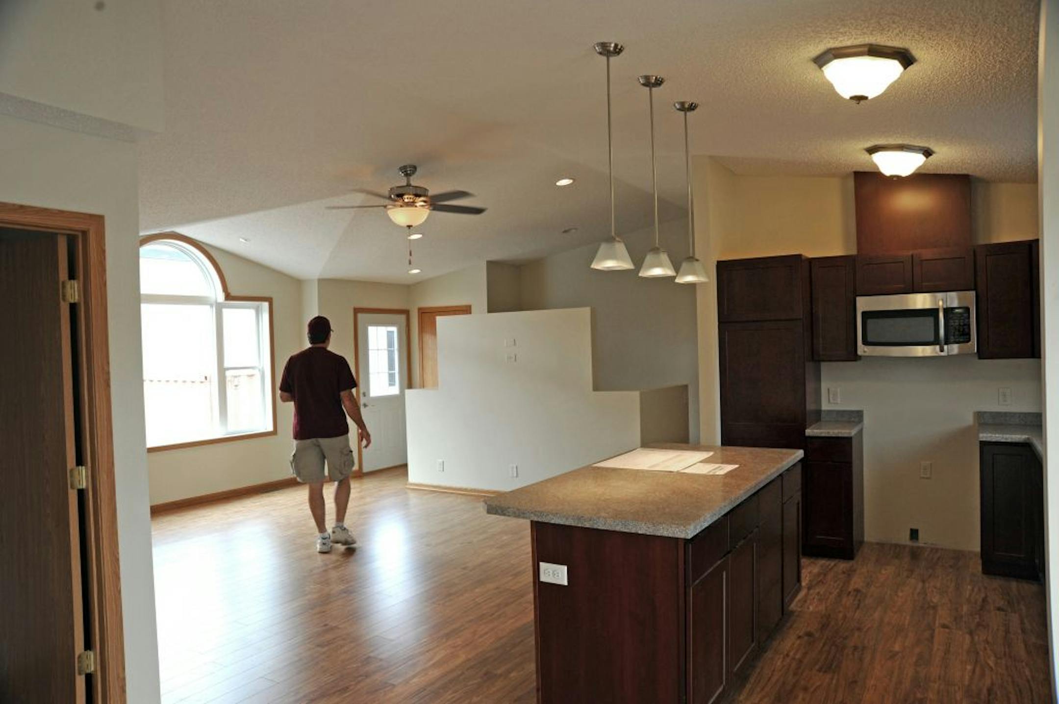 For years, Blaine High School shop students have built a house on the school grounds. They always have been successful in selling the houses and having them moved off school grounds, until this year. The $51,000 rambler is languishing, and the district is trying to find out why. Tim Nestrud teaches carpentry at Blaine High and was showing the house off. The house sits in the schools parking lot waiting for a buyer.