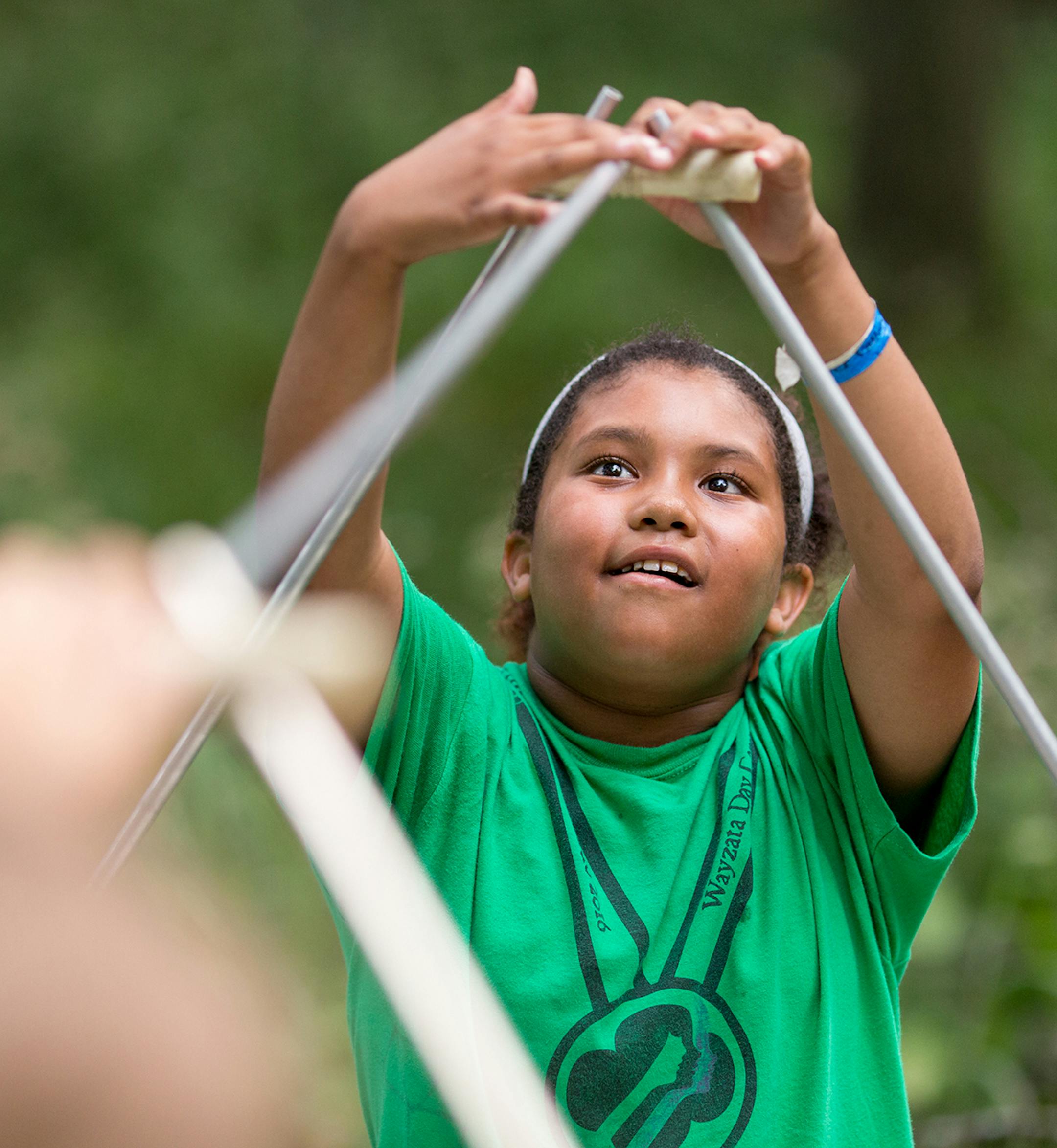 Girl Scouts in 2016 at Camp Lakamaga near Scandia, Minn.