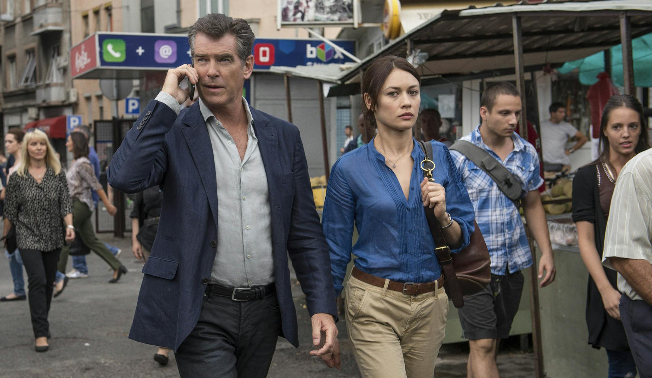 Pierce Brosnan and Olga Kurylenko star in Relativity Media√ïs "The November Man". ¬© 2014 No Spies, LLC All Rights Reserved Photo Credit: Aleksandar Letic