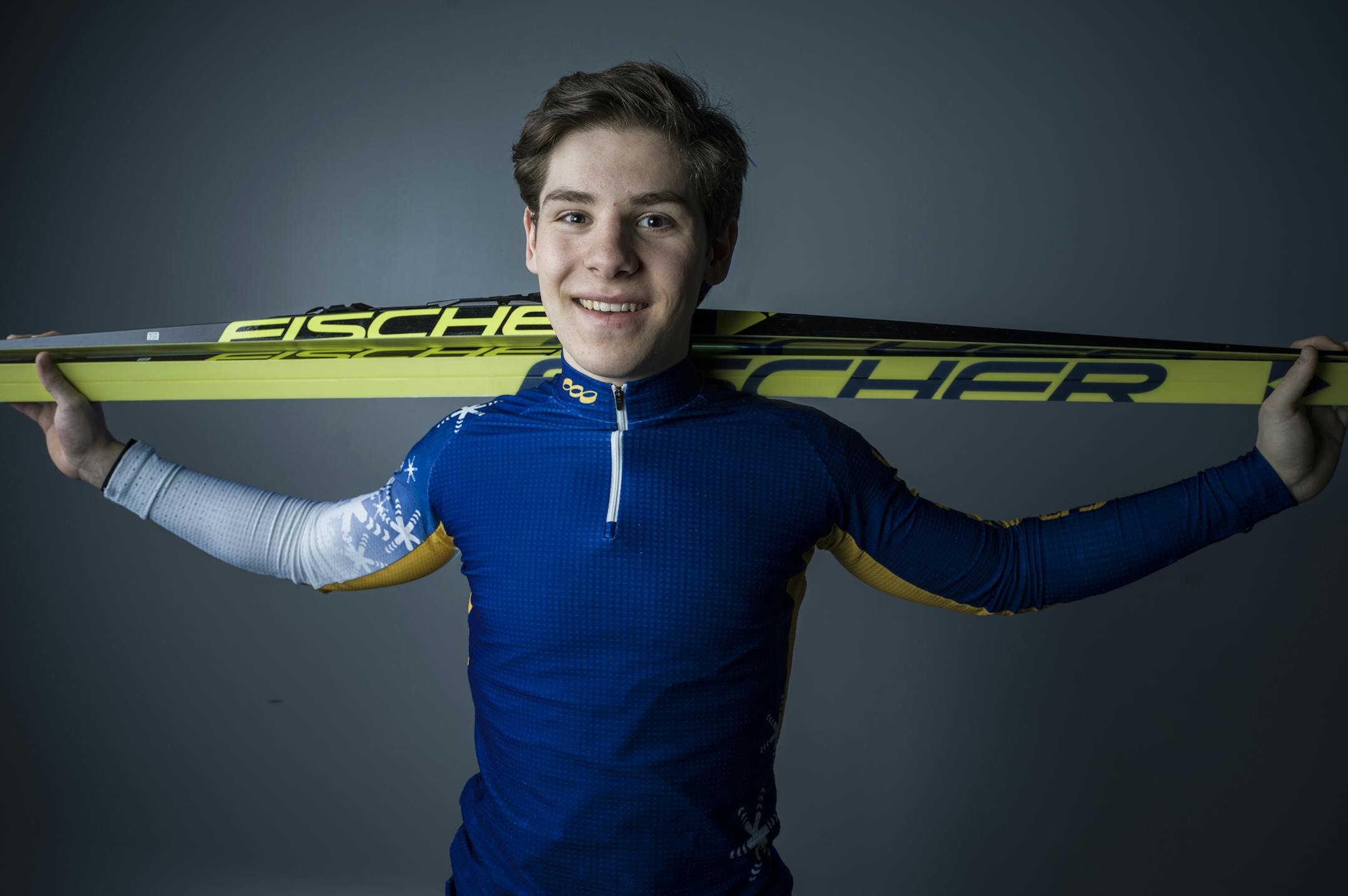 Peter Moore of St. Paul Academy, Star Tribune Metro Boys' Nordic Skier of the Year. Photo: RICHARD TSONG-TAATARII • richard.tsong-taatarii@startribune.com