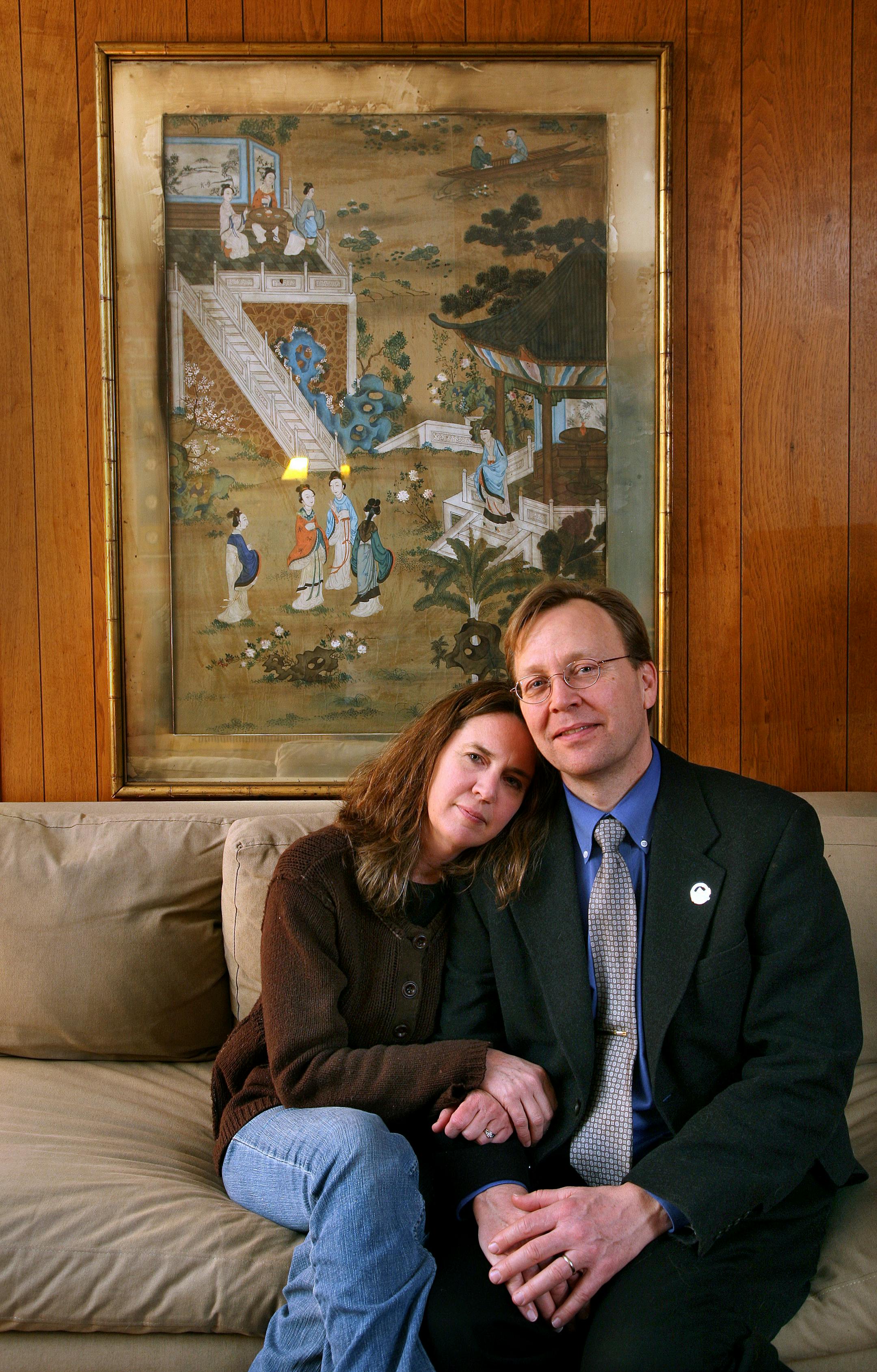 The opposites attract, introverts and extroverts find each other in many ways we found the attraction through couples interviewed. Karen and Pat Morrill, married 19 years.
