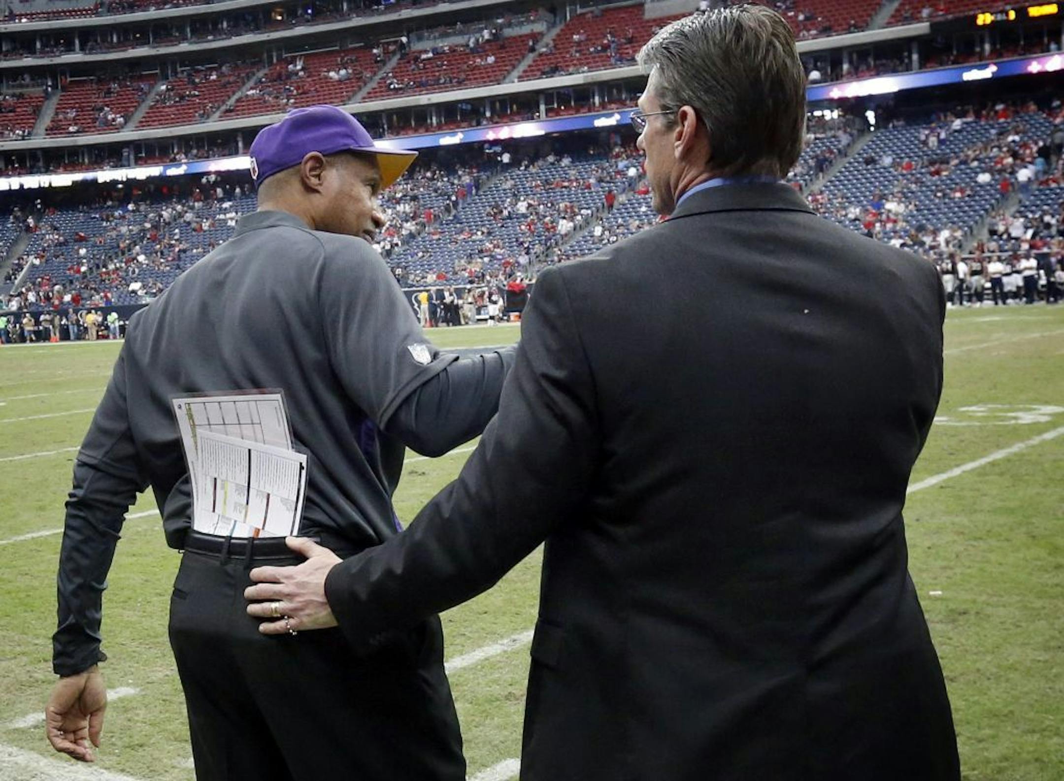 Leslie Frazier and Rick Spielman