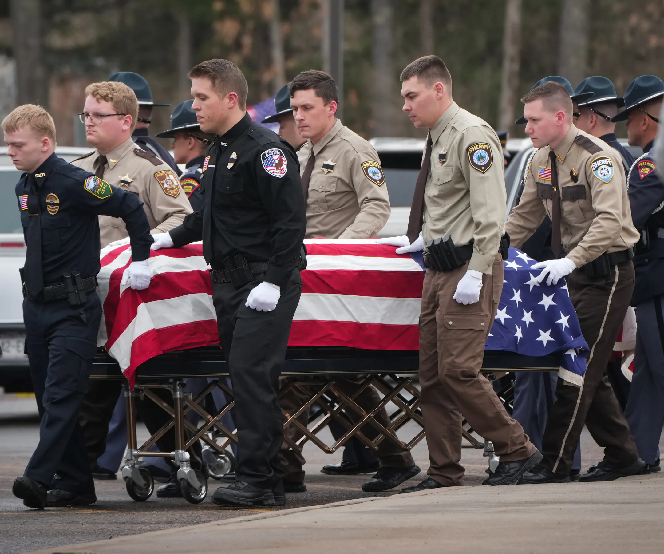 Police agencies and community honor slain Wisconsin officers at funeral