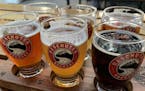 A flight of beers at Deschutes Brewery in Portland. (Taylor Blatchford/The Seattle Times/TNS)