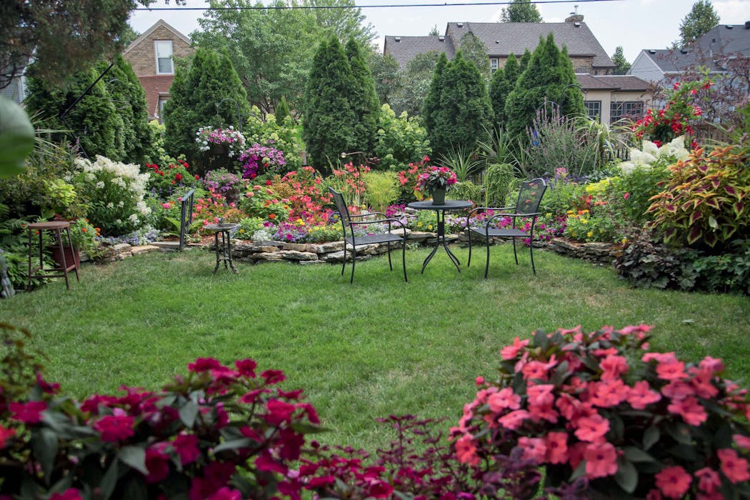 A Martha style garden laden with vivid colors as shown in the book “Field Guide to Outside Style.”